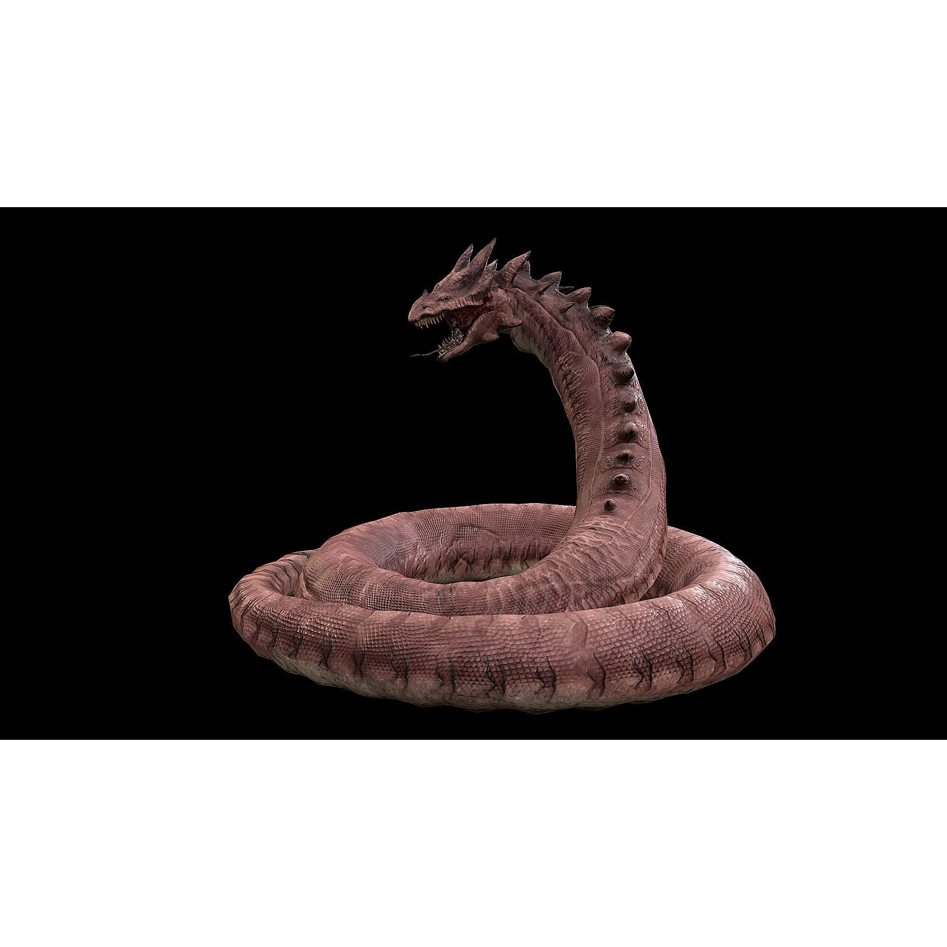 The Wyrm - Low-Poly Game-Ready 3D Model - View 29