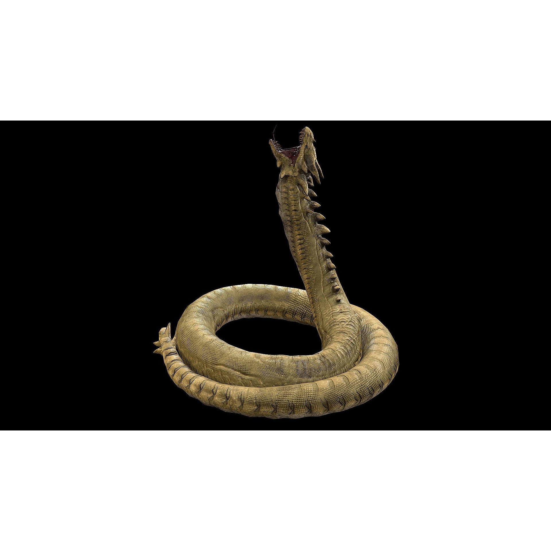 The Wyrm - Low-Poly Game-Ready 3D Model - View 30