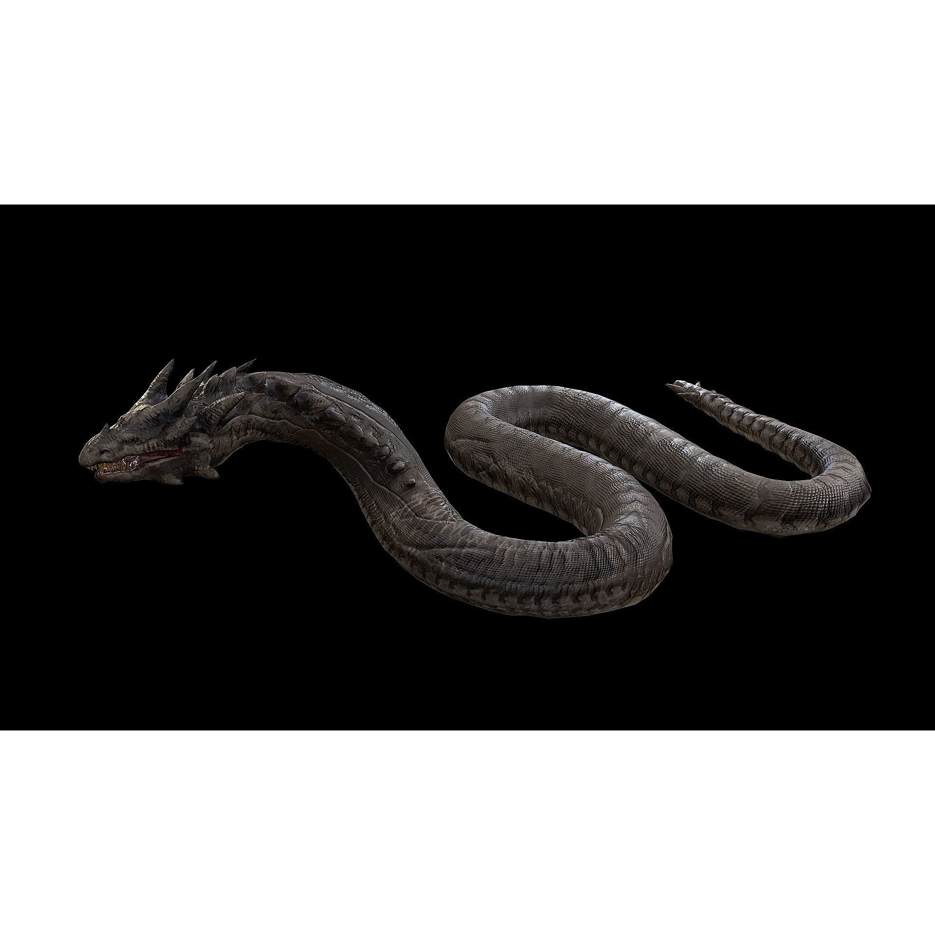The Wyrm - Low-Poly Game-Ready 3D Model - View 34