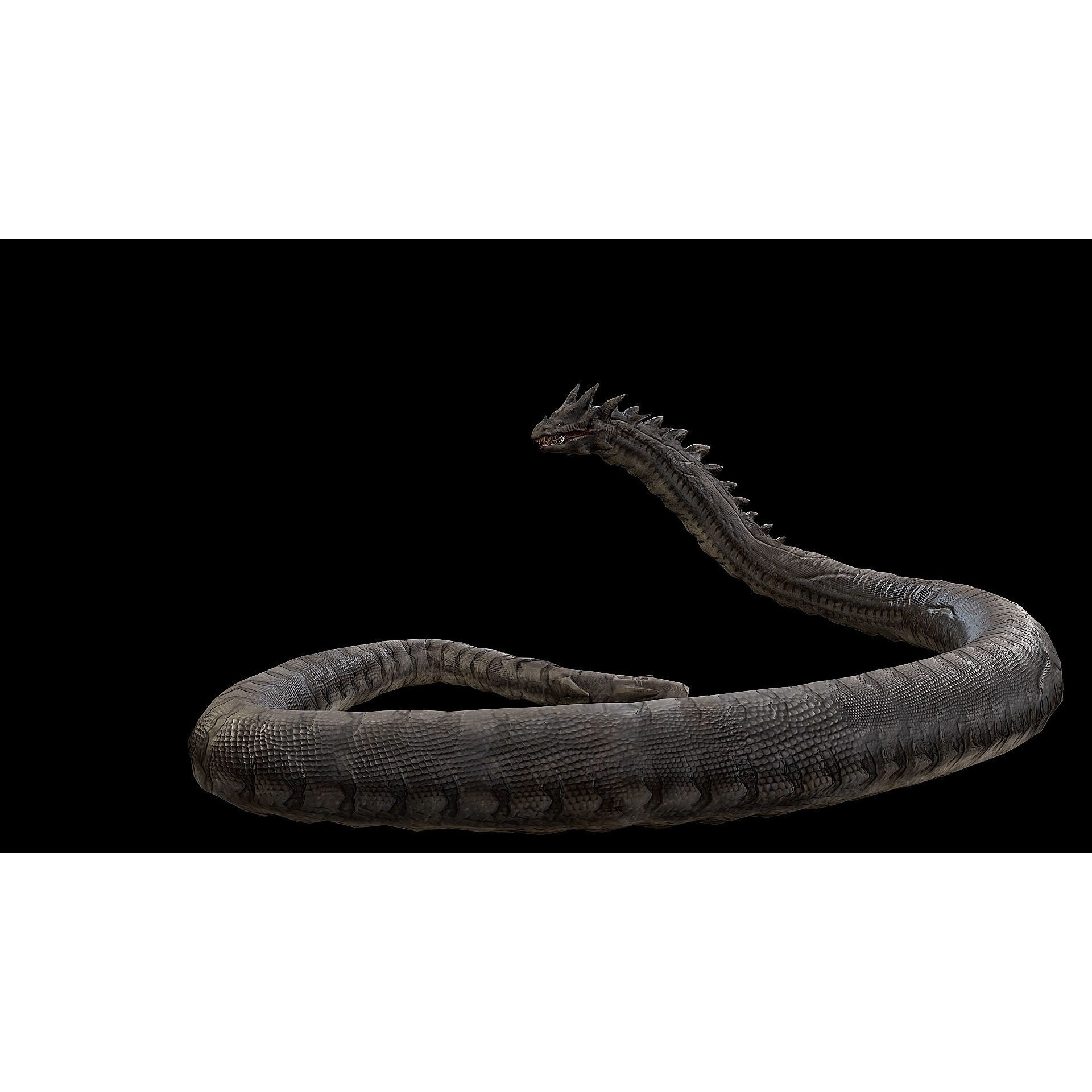 The Wyrm - Low-Poly Game-Ready 3D Model - View 35