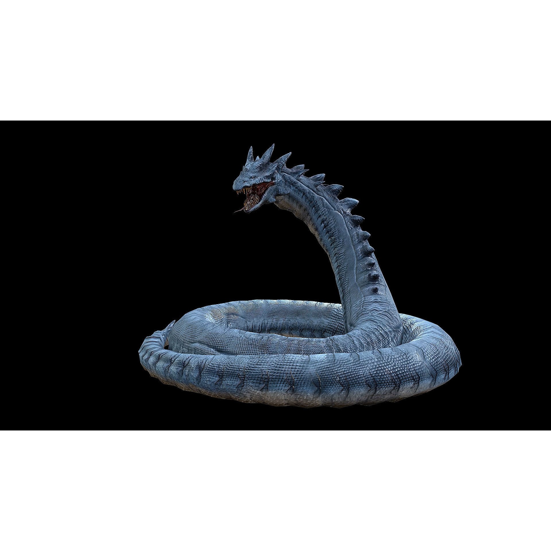 The Wyrm - Low-Poly Game-Ready 3D Model - View 38