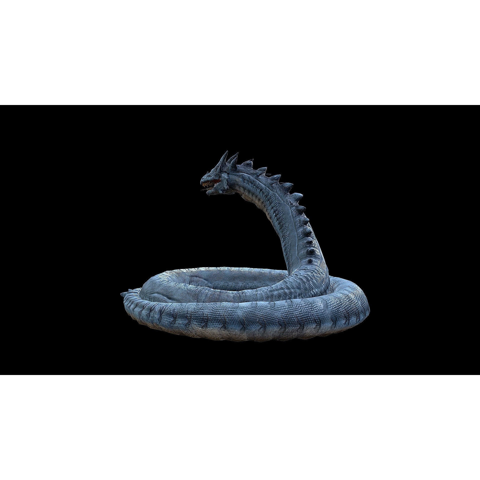 The Wyrm - Low-Poly Game-Ready 3D Model - View 39