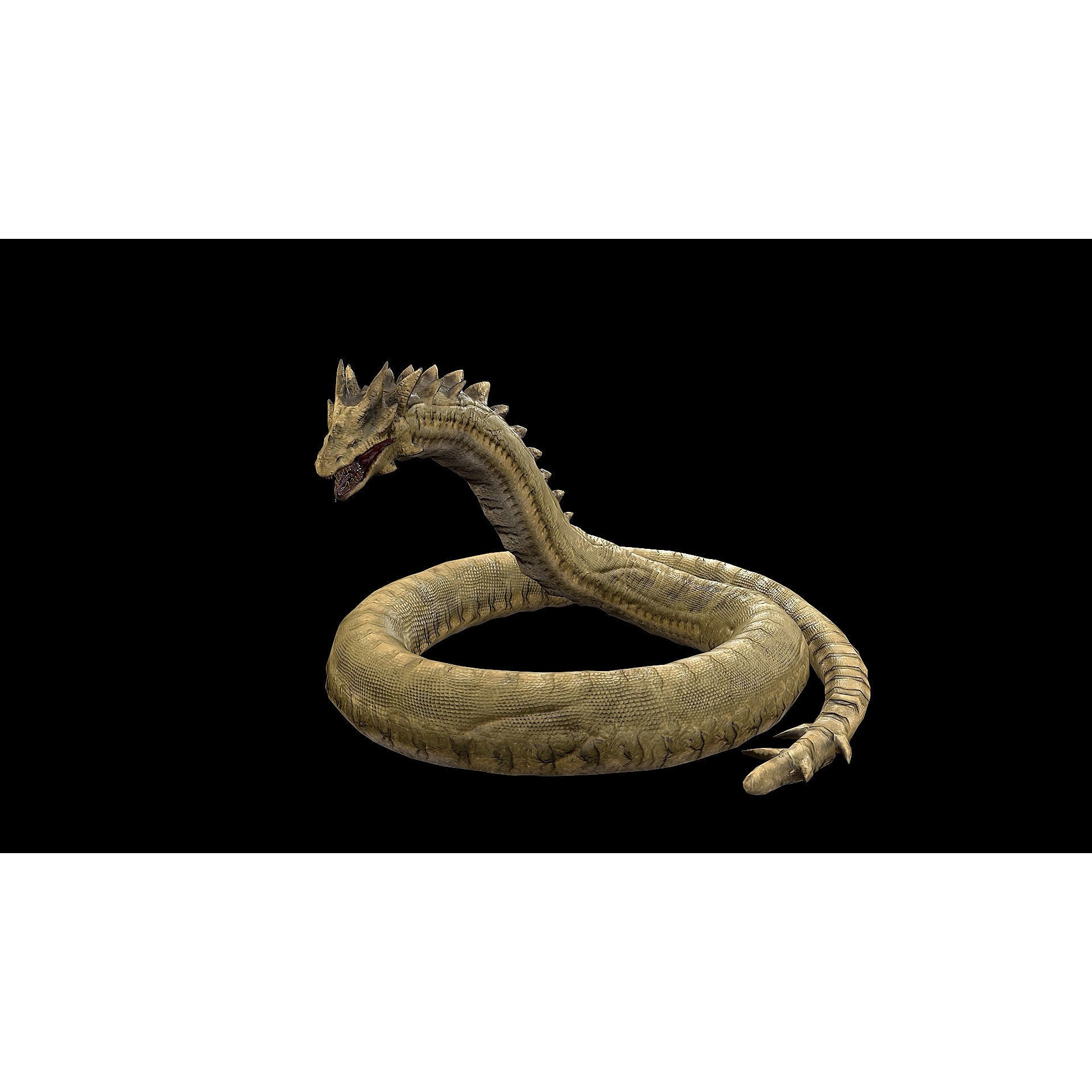 The Wyrm - Low-Poly Game-Ready 3D Model - View 40