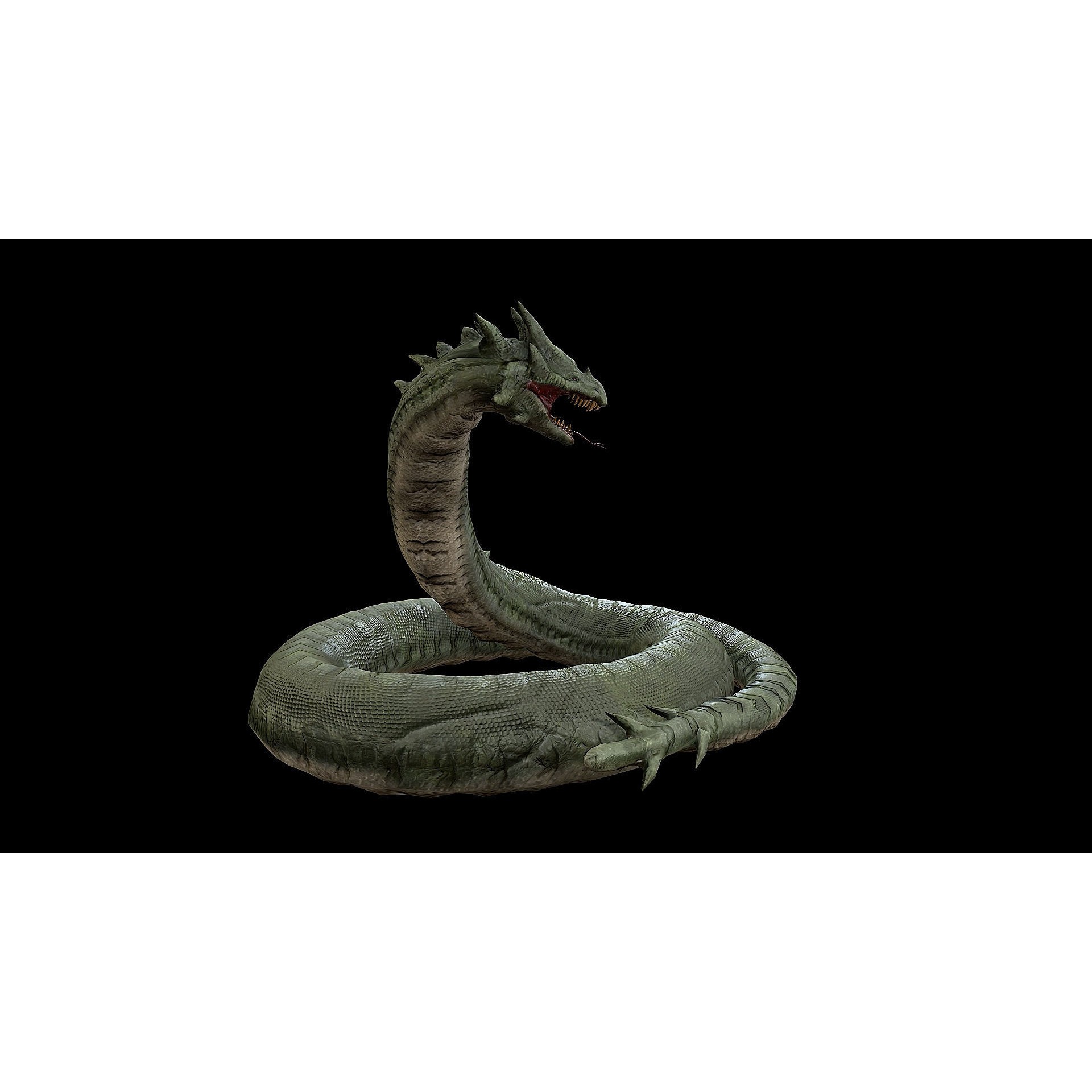 The Wyrm - Low-Poly Game-Ready 3D Model - View 42