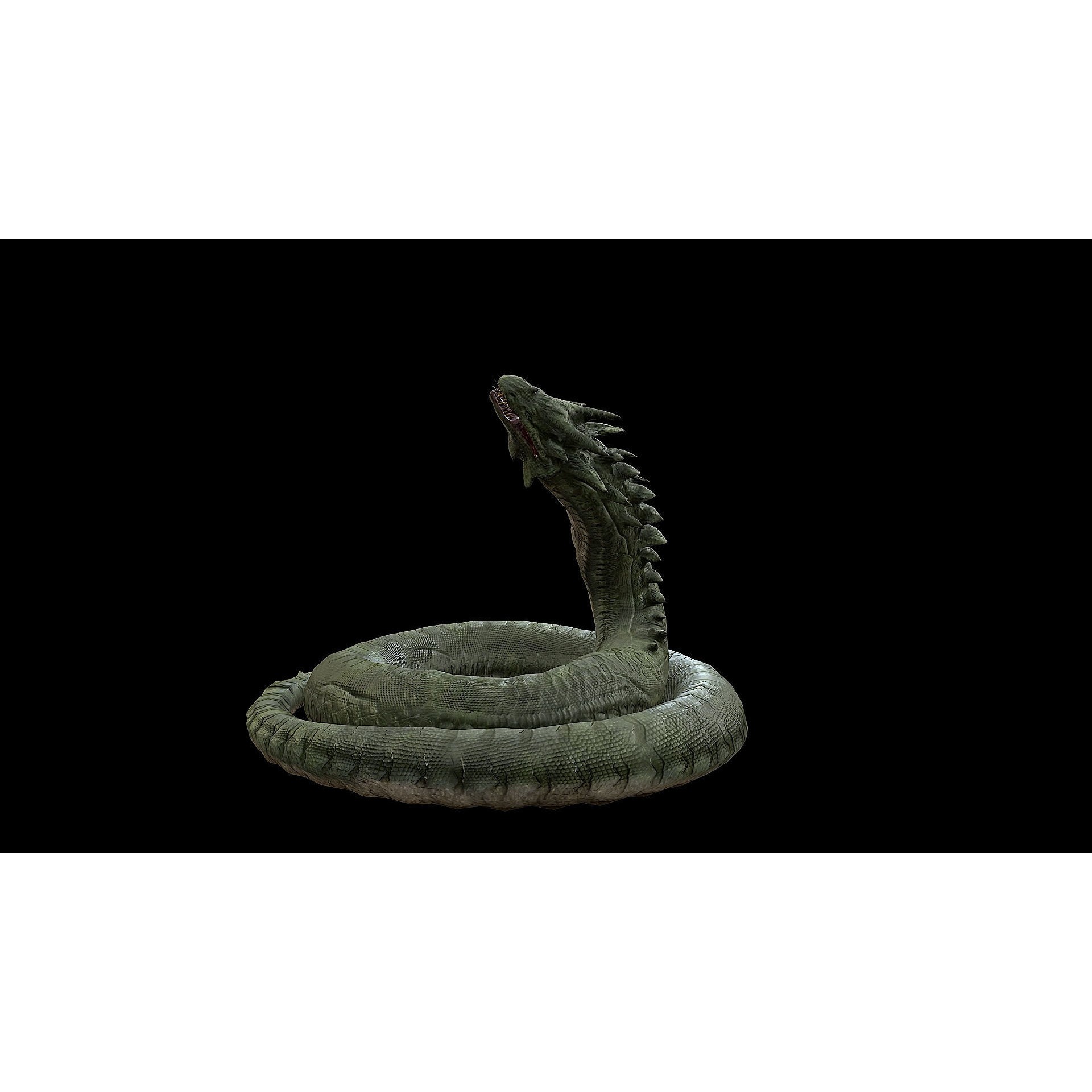 The Wyrm - Low-Poly Game-Ready 3D Model - View 44
