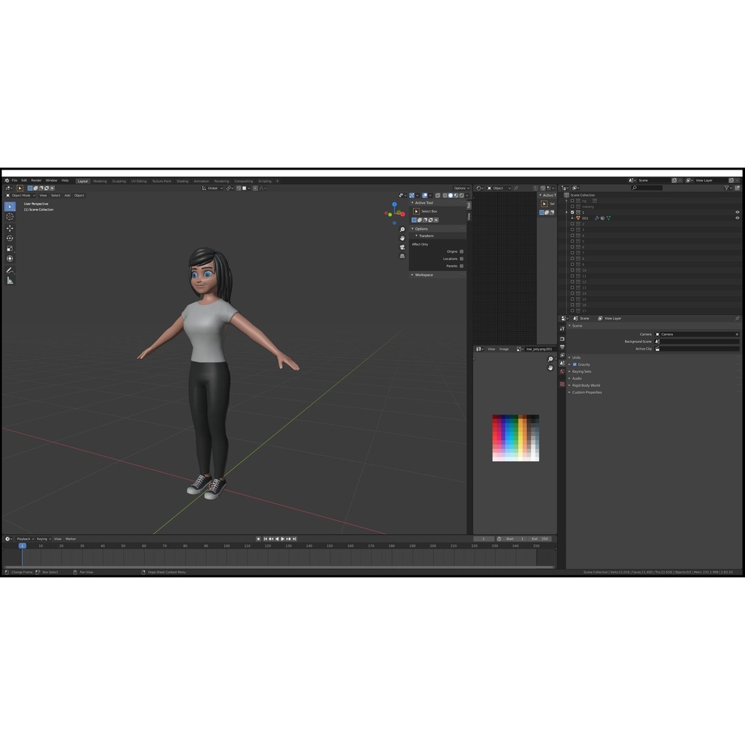 Cartoon Character 3D Models – Low Poly Rigged Set for Games, FBX, OBJ - View 14