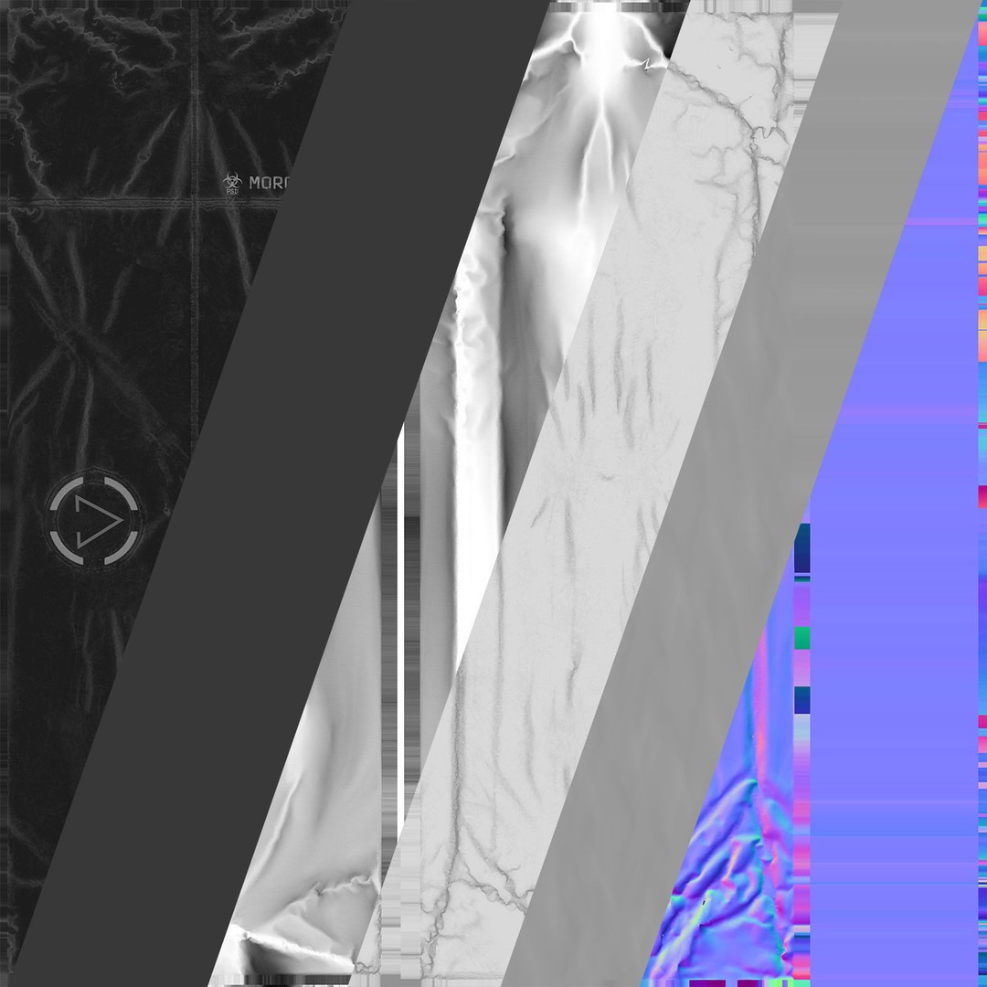 Bodybags 3D Model – Low Poly Game Asset, PBR Textures, FBX