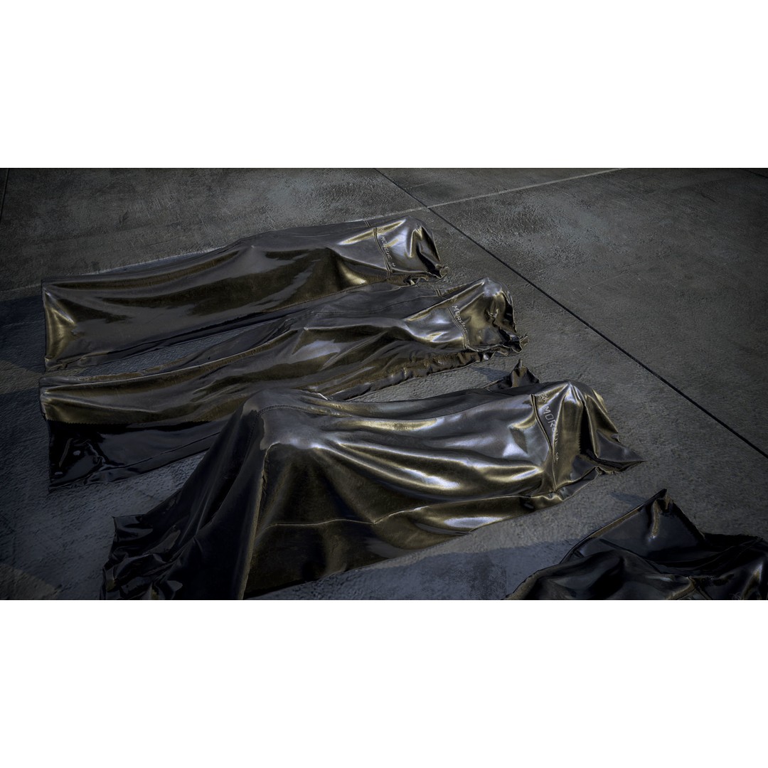 Bodybags 3D Model – Low Poly Game Asset, PBR Textures, FBX - View 5