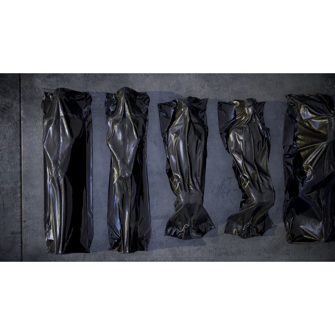 Bodybags 3D Model – Low Poly Game Asset, PBR Textures, FBX - View 7