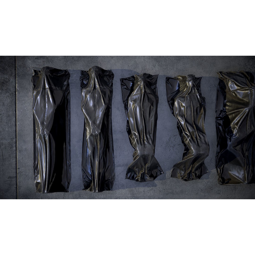 Bodybags 3D Model – Low Poly Game Asset, PBR Textures, FBX - View 8