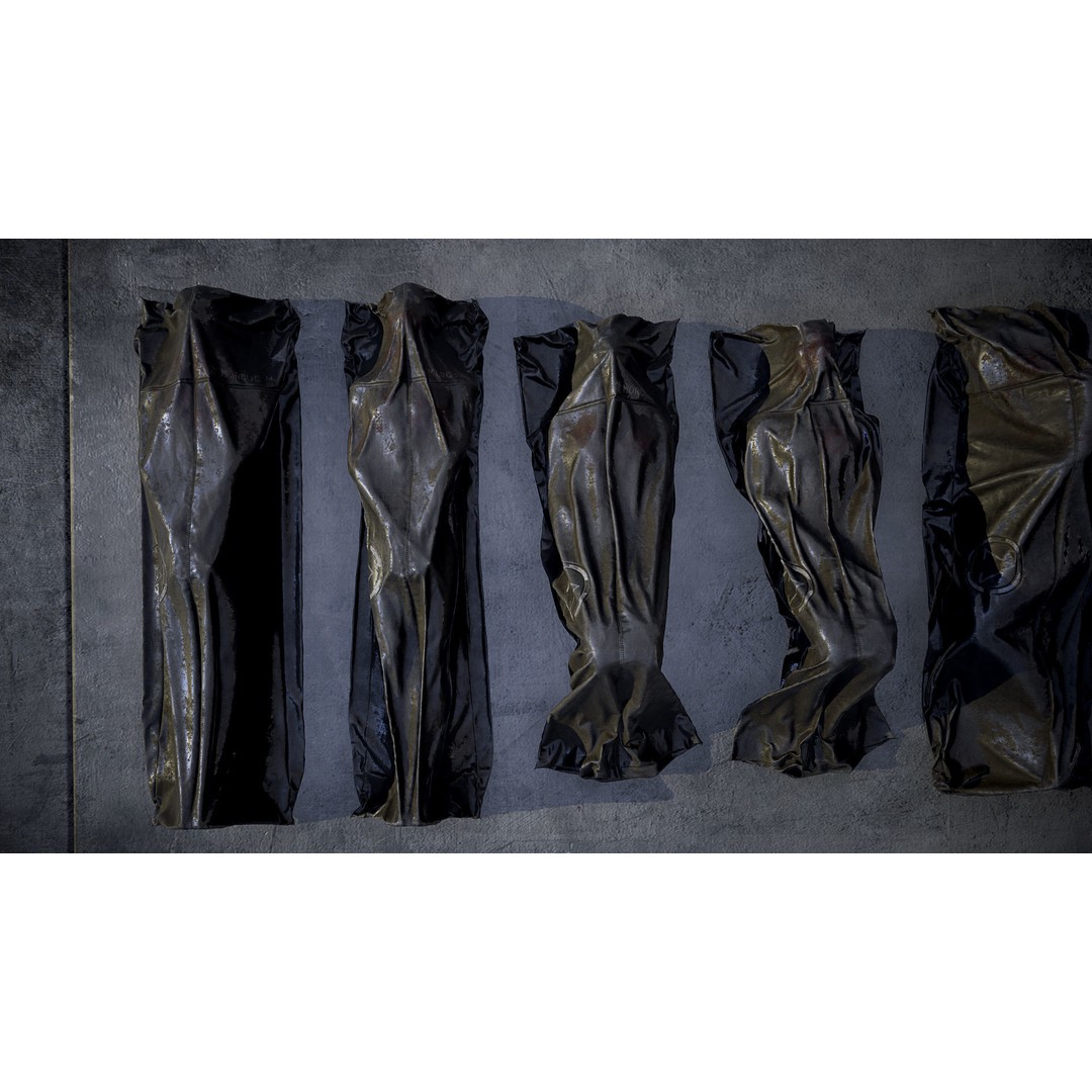 Bodybags 3D Model – Low Poly Game Asset, PBR Textures, FBX - View 9