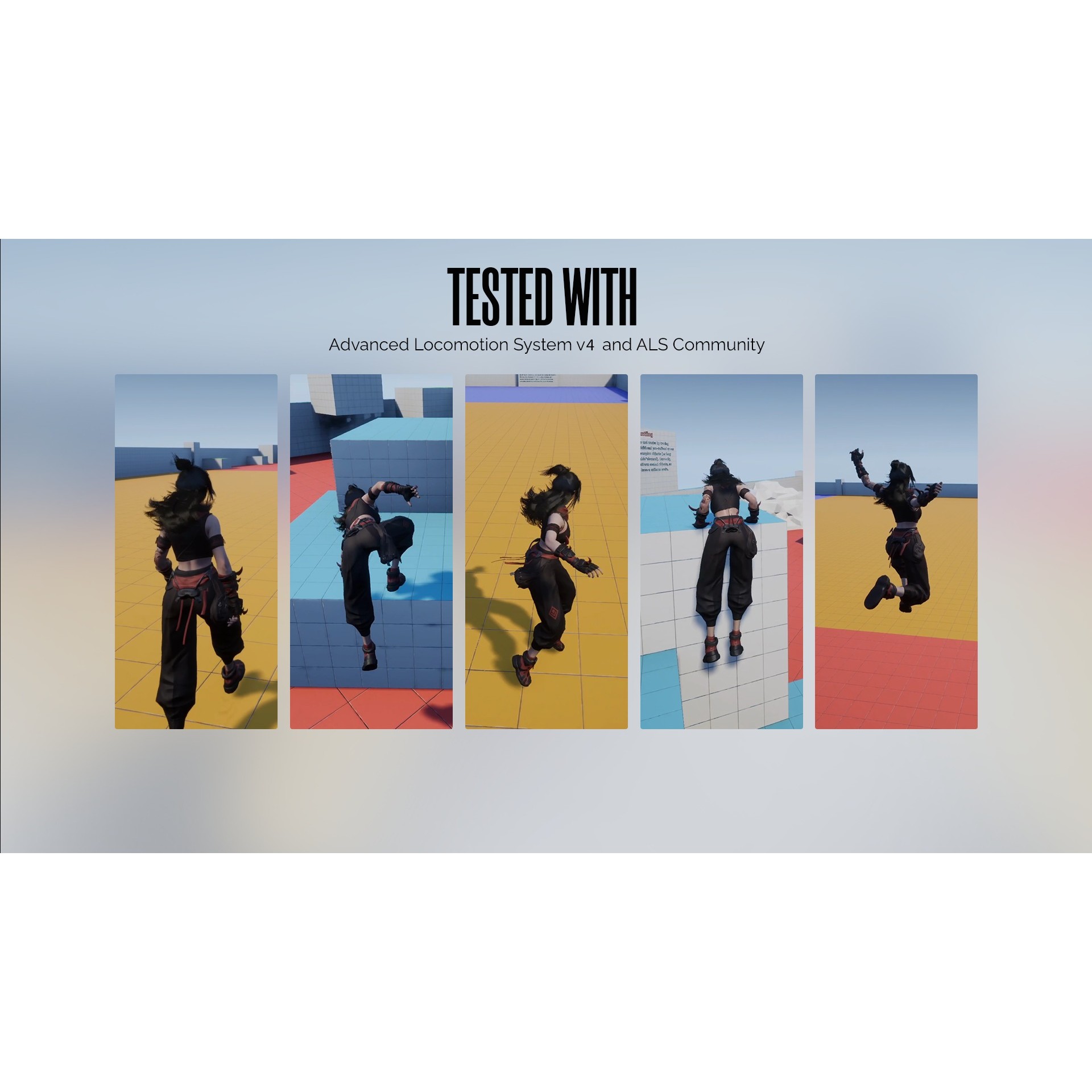 Cyberpunk Ninja Girl Vex - Low-Poly Game-Ready 3D Model - View 15