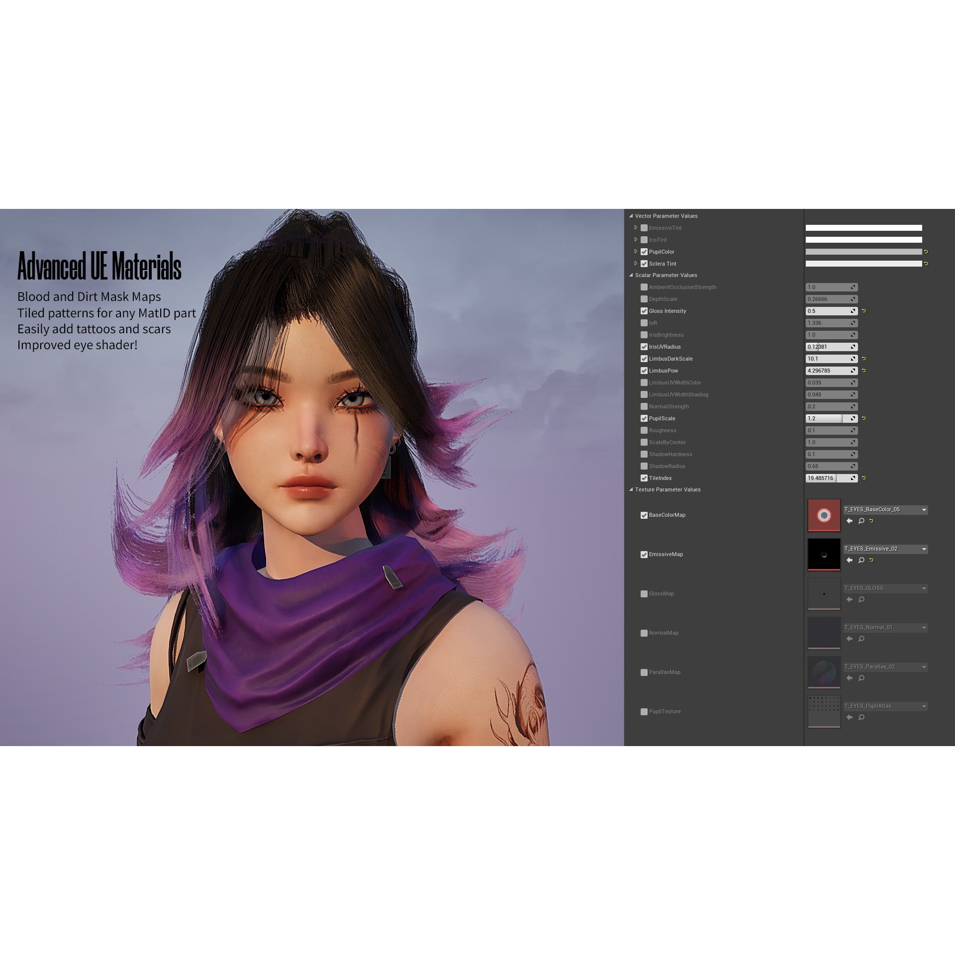 Cyberpunk Ninja Girl Vex - Low-Poly Game-Ready 3D Model - View 20