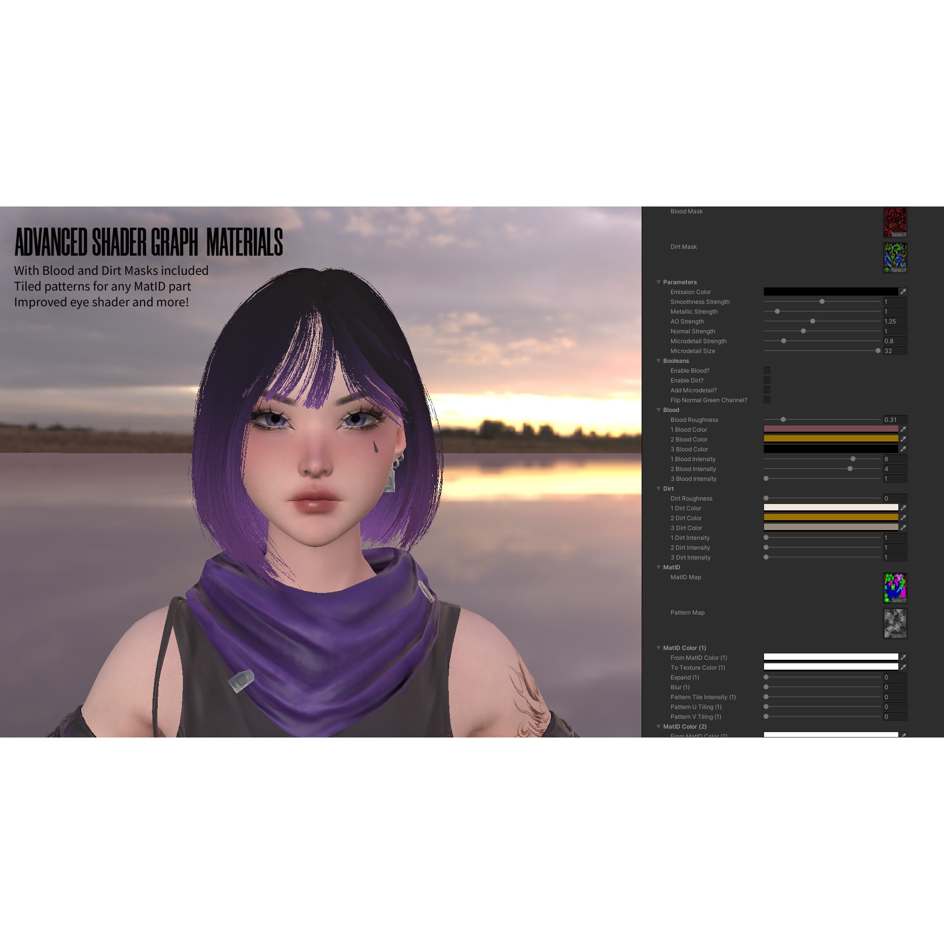 Cyberpunk Ninja Girl Vex - Low-Poly Game-Ready 3D Model - View 22