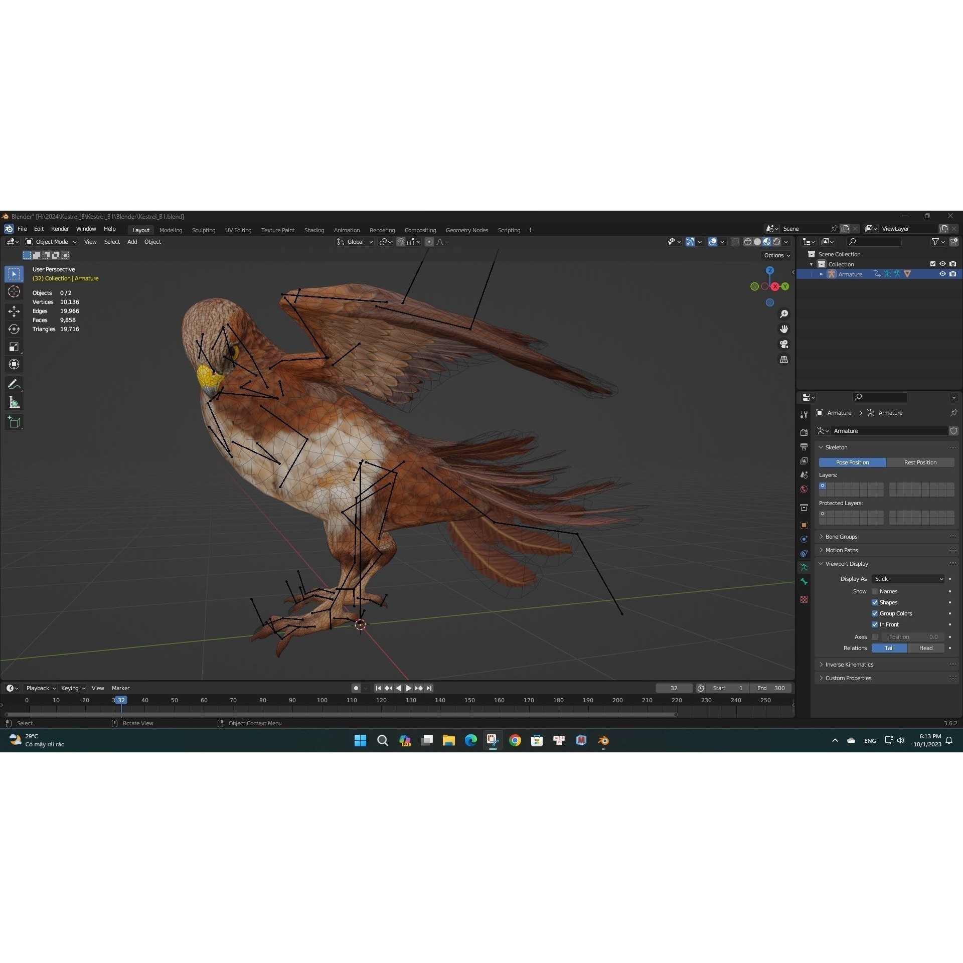 Kestrel B1 - Game-Ready 3D Model - View 8