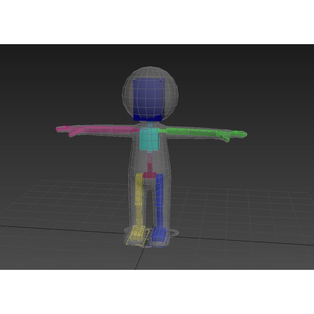 Stickman 3D Model – Rigged Character for Animation, FBX, OBJ