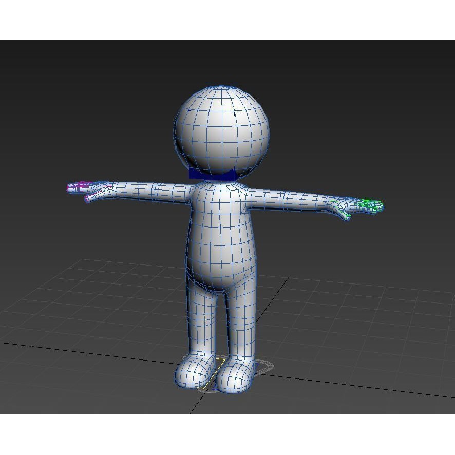 Stickman 3D Model – Rigged Character for Animation, FBX, OBJ - View 13