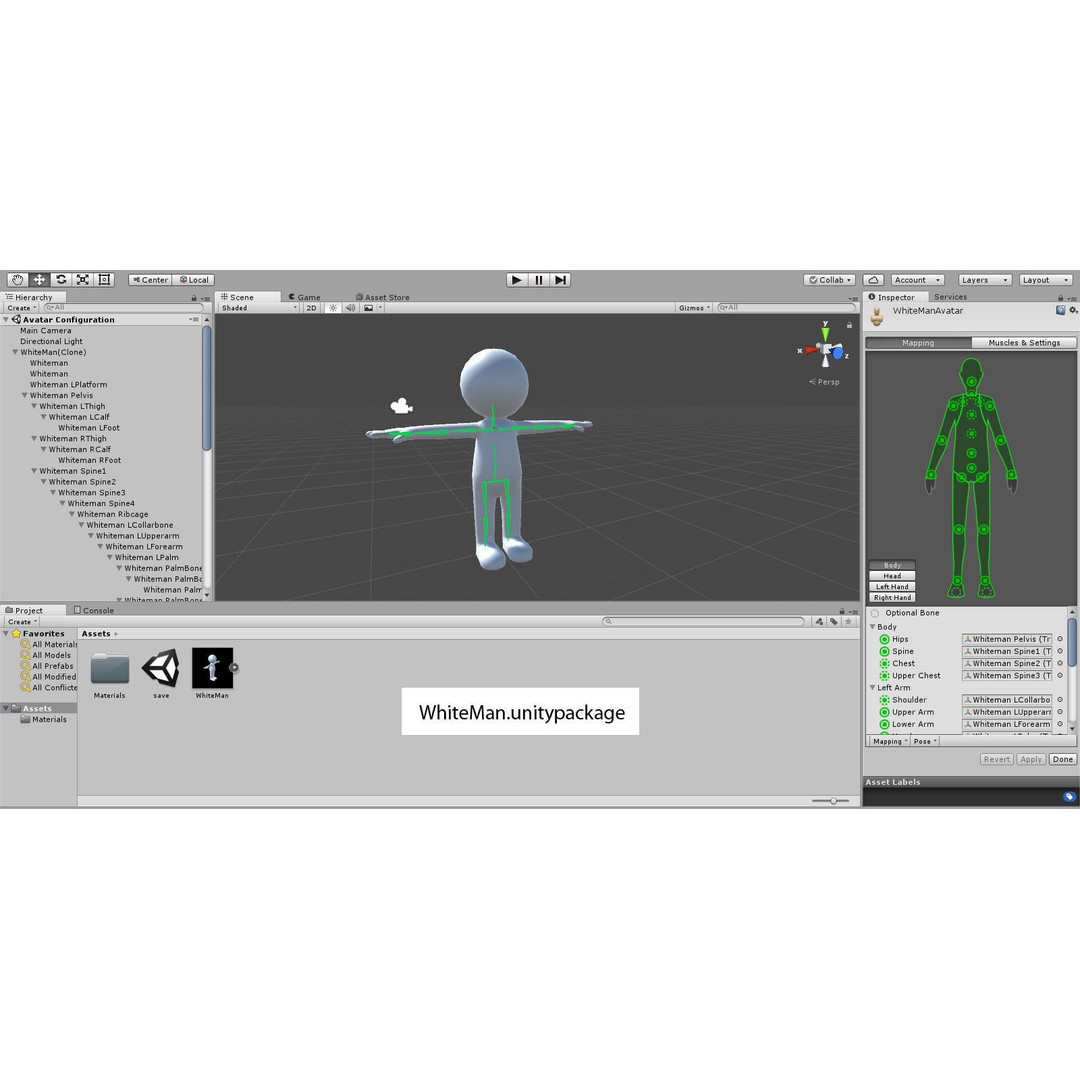 Stickman 3D Model – Rigged Character for Animation, FBX, OBJ - View 18