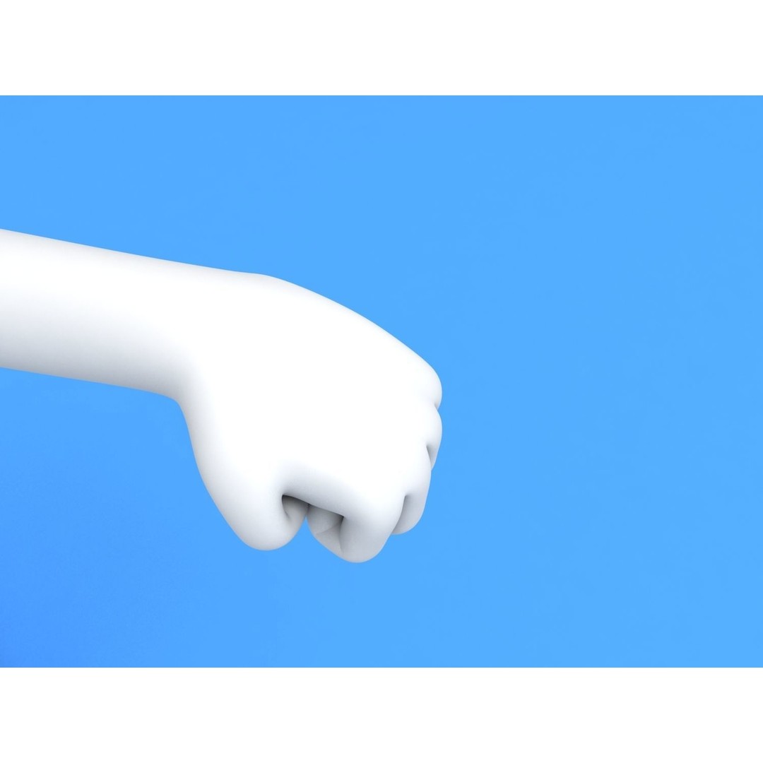 Stickman 3D Model – Rigged Character for Animation, FBX, OBJ - View 9