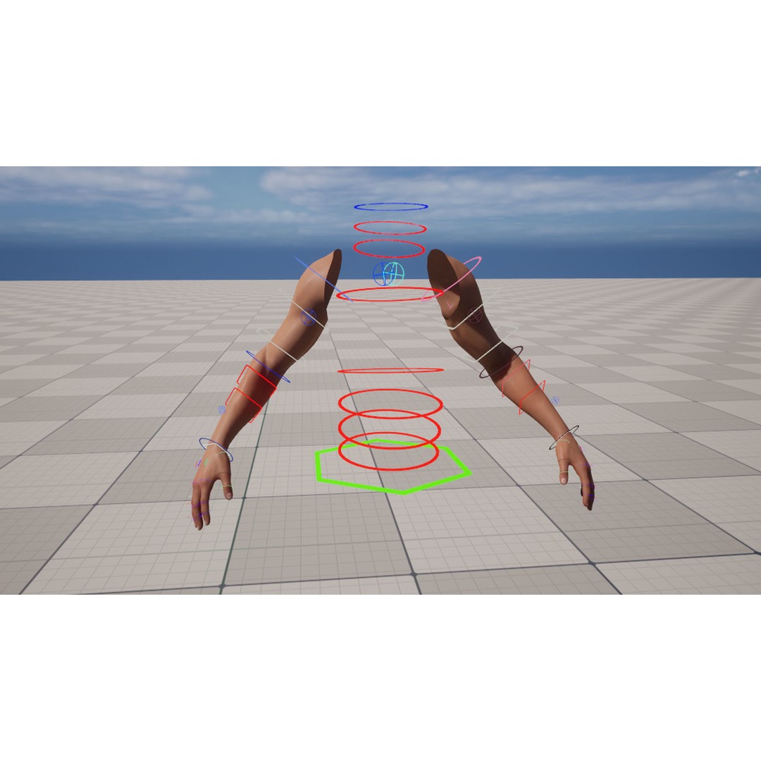 Realistic FPS Arms 3D Model – Low Poly Game Asset, FBX, PBR - View 18