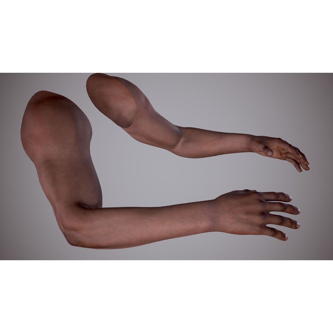 Realistic FPS Arms 3D Model – Low Poly Game Asset, FBX, PBR - View 25