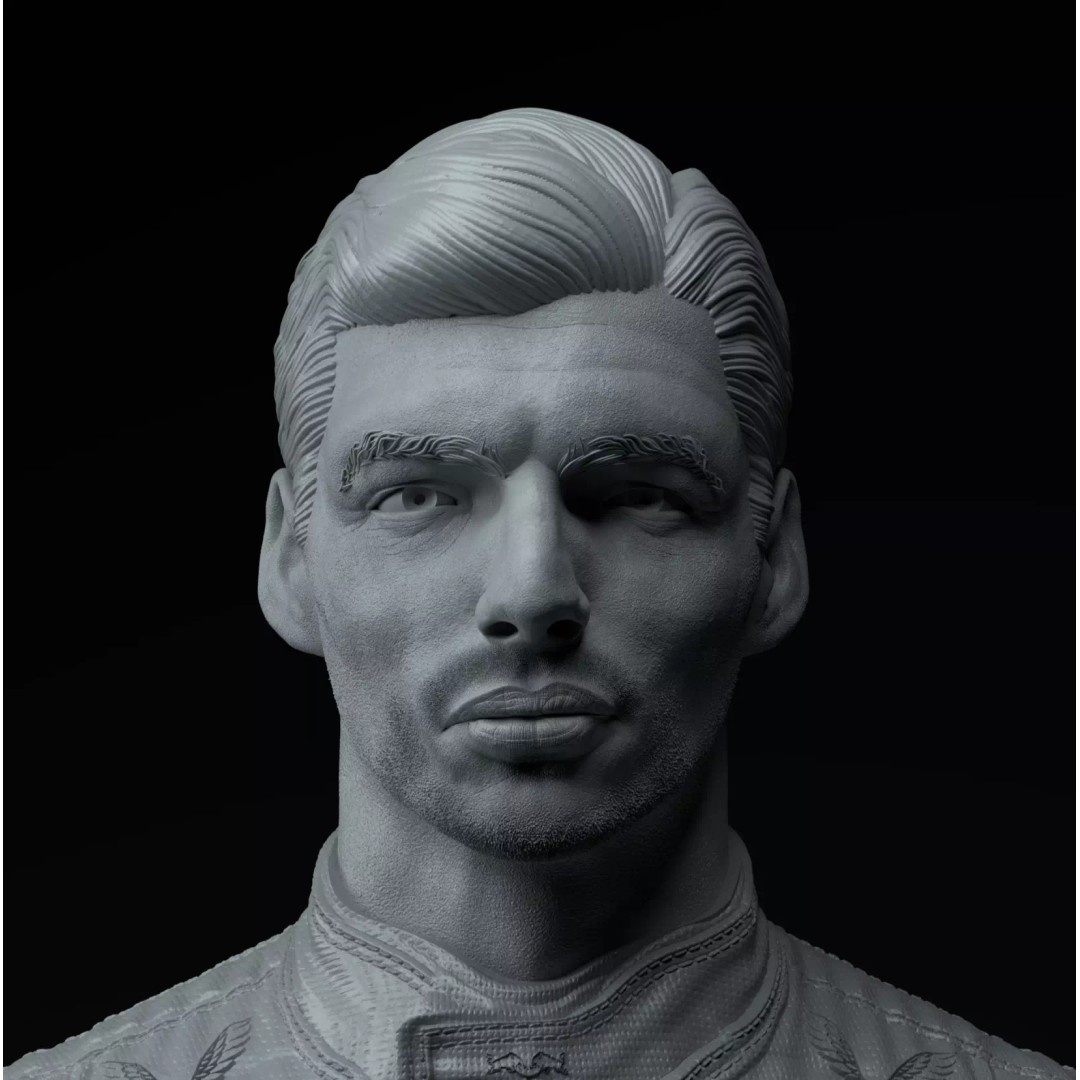 Max Verstappen 3D Model – Premium Bust for 3D Printing, STL - View 10