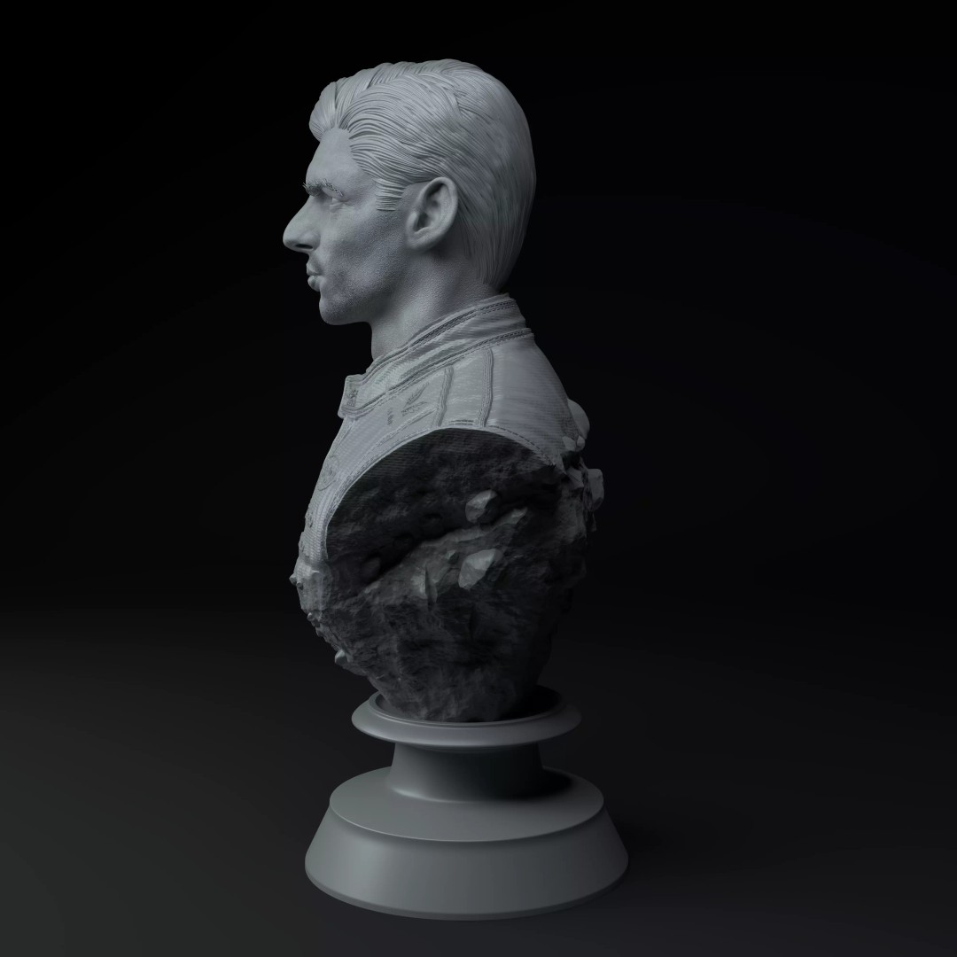 Max Verstappen 3D Model – Premium Bust for 3D Printing, STL - View 4