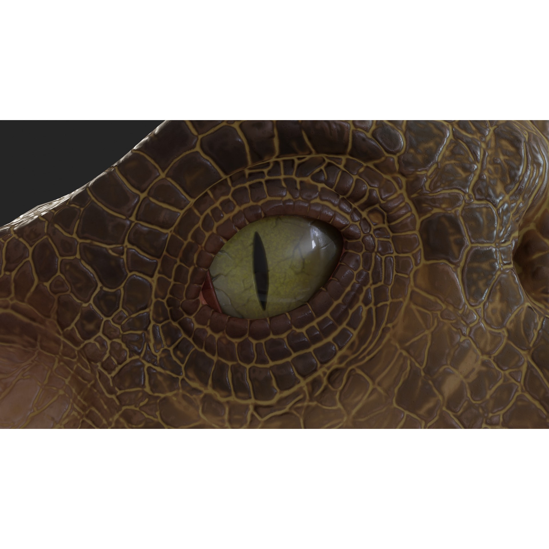 Jurassic Park Velociraptor - Low-Poly Game-Ready 3D Model - View 10