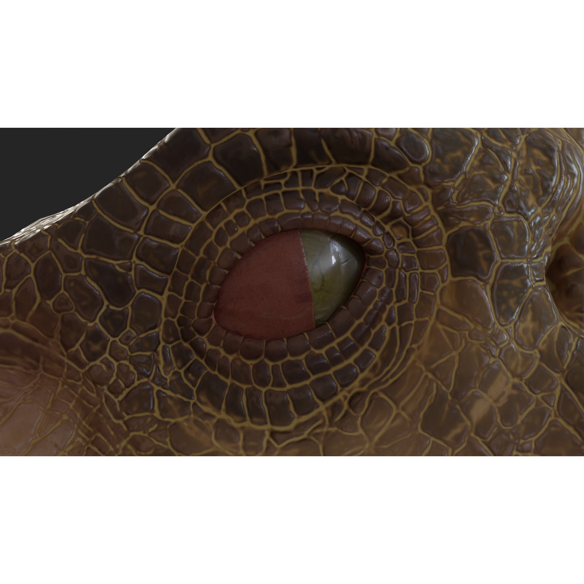 Jurassic Park Velociraptor - Low-Poly Game-Ready 3D Model - View 12
