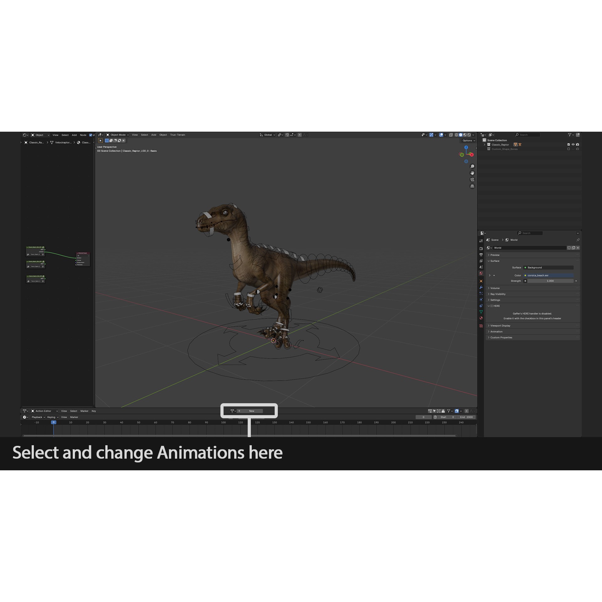 Jurassic Park Velociraptor - Low-Poly Game-Ready 3D Model - View 19