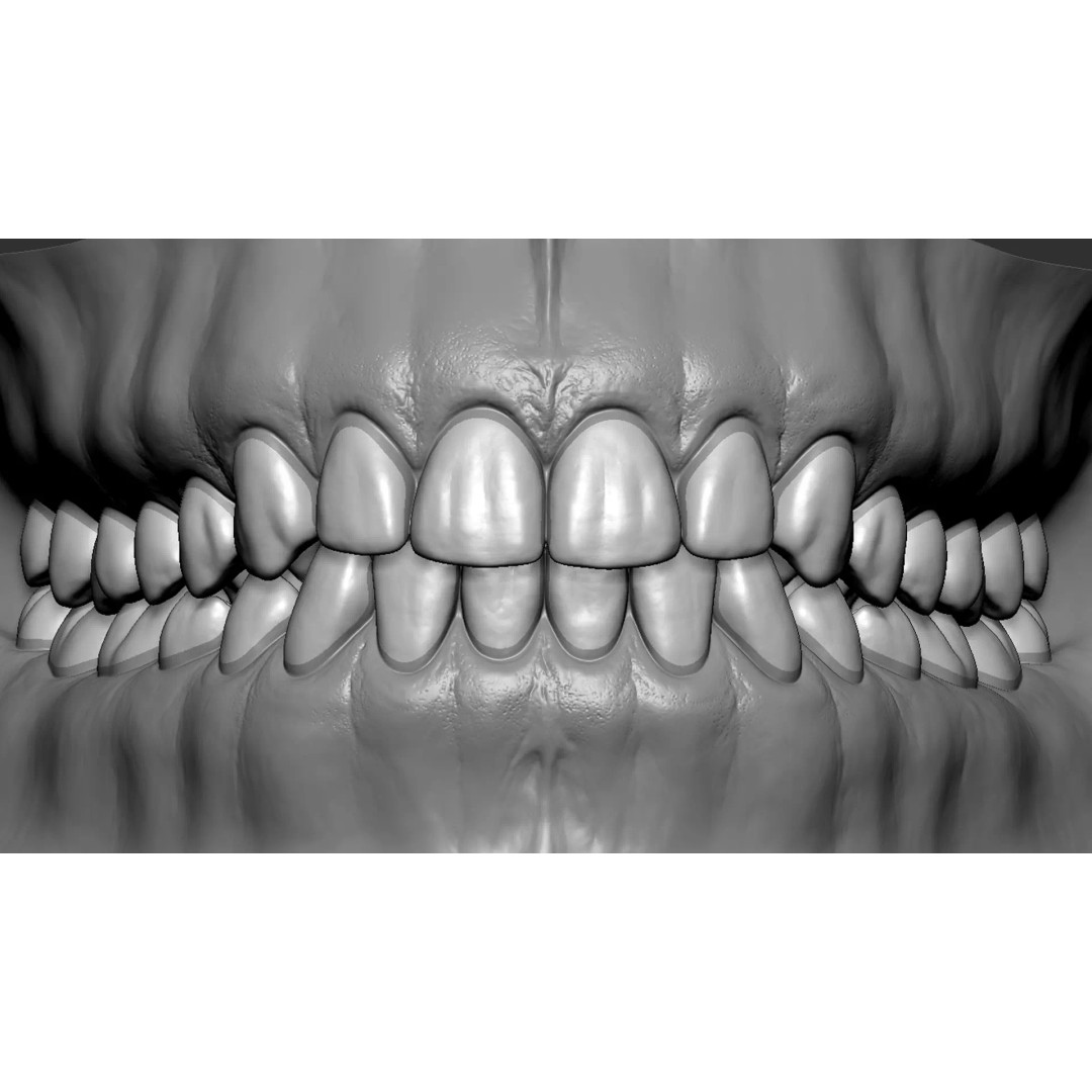 High Poly Mouth 3D Model – Realistic Anatomy Asset, OBJ + STL - View 2