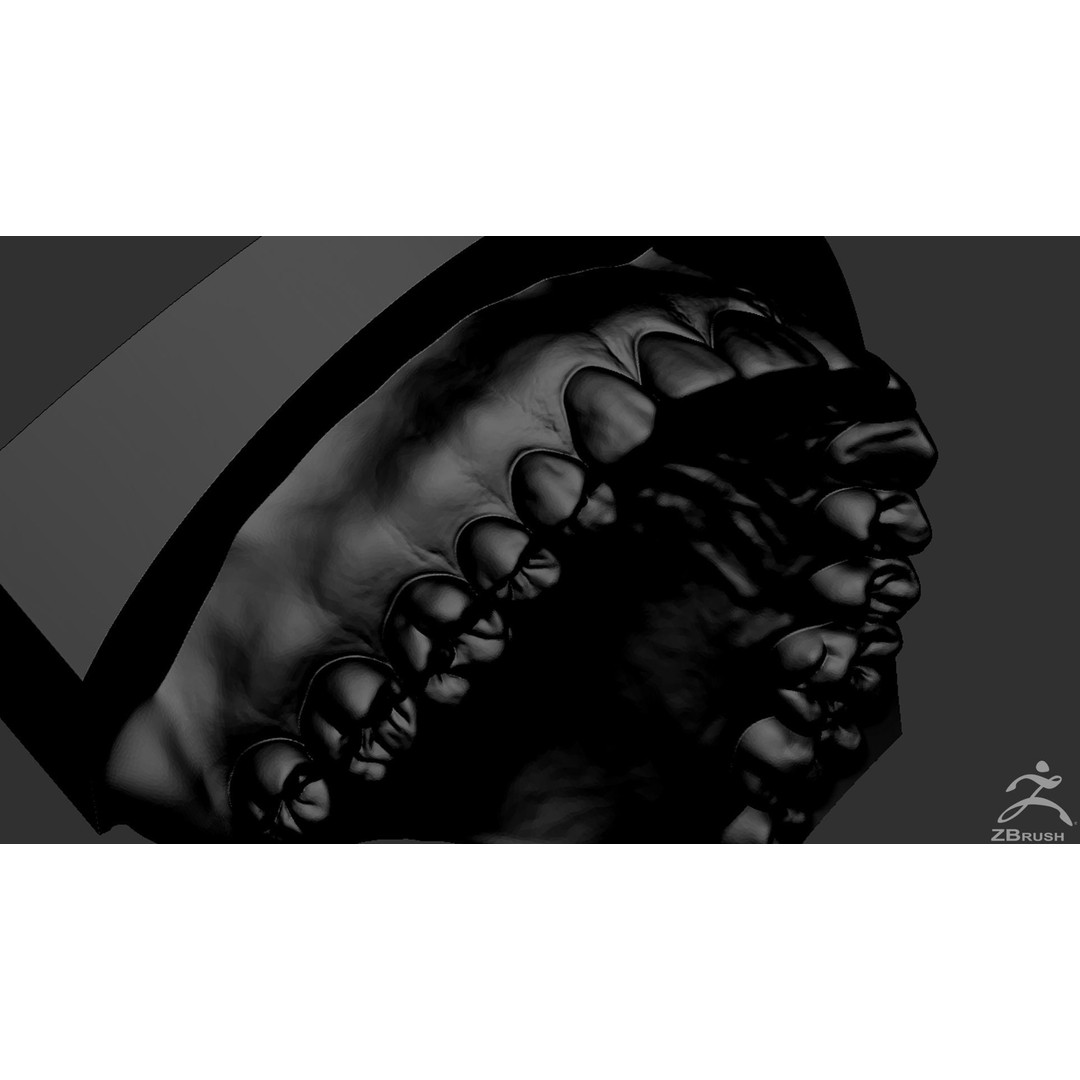 High Poly Mouth 3D Model – Realistic Anatomy Asset, OBJ + STL - View 34