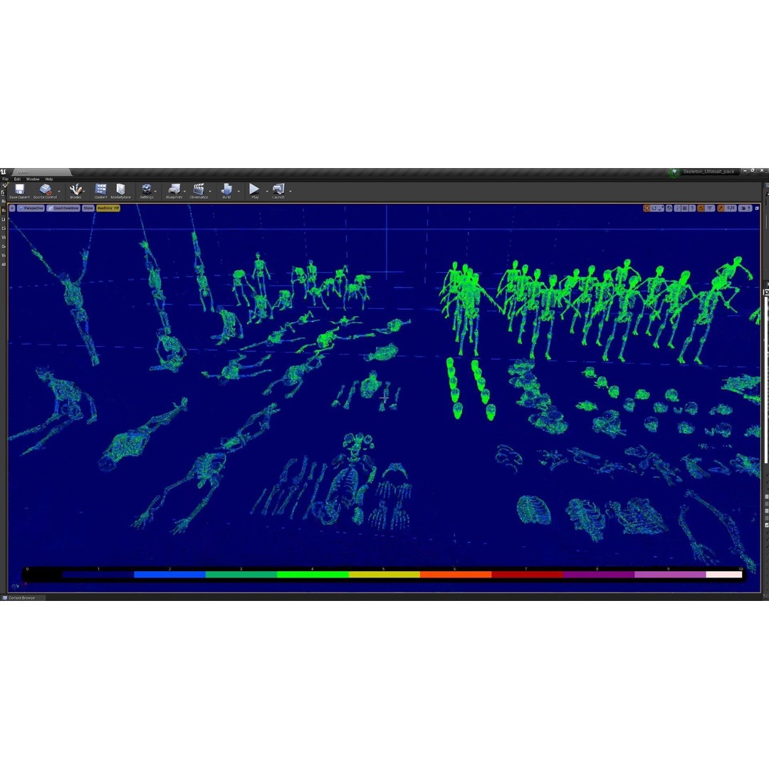 Skeleton 3D Model – Low Poly Rigged Character with PBR Textures - View 19