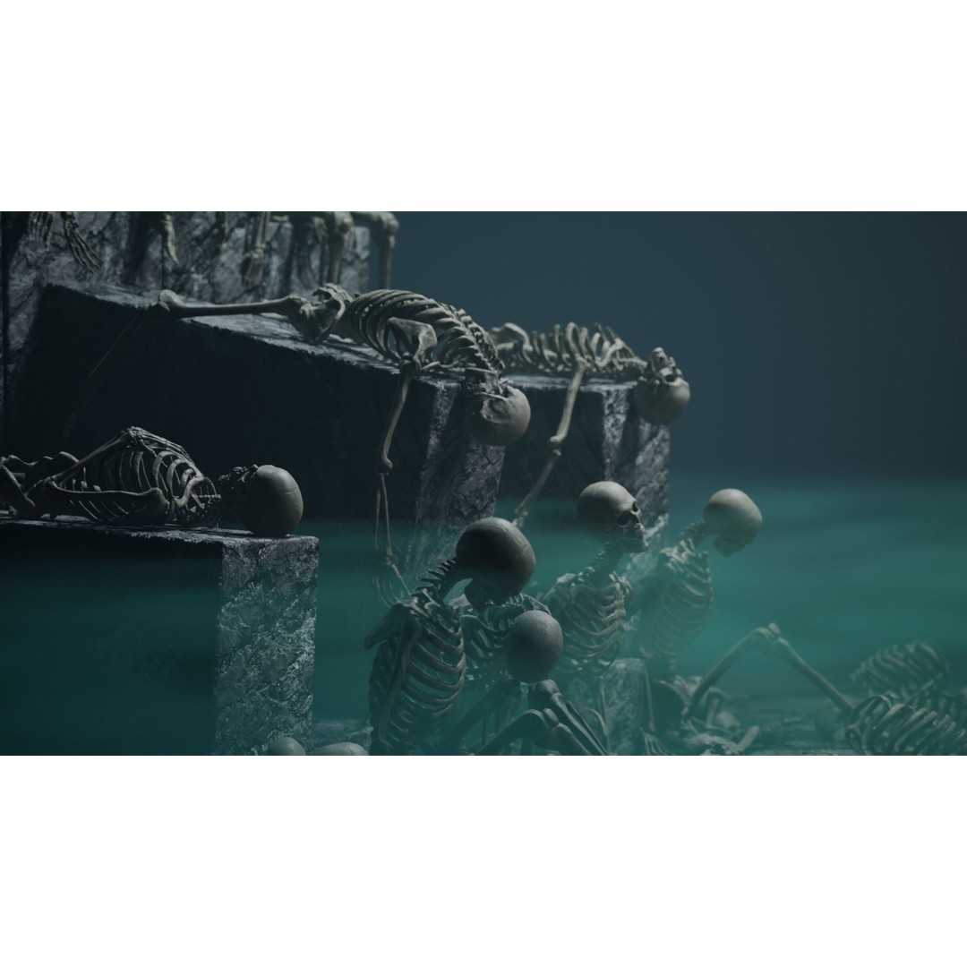 Skeleton 3D Model – Low Poly Rigged Character with PBR Textures - View 6