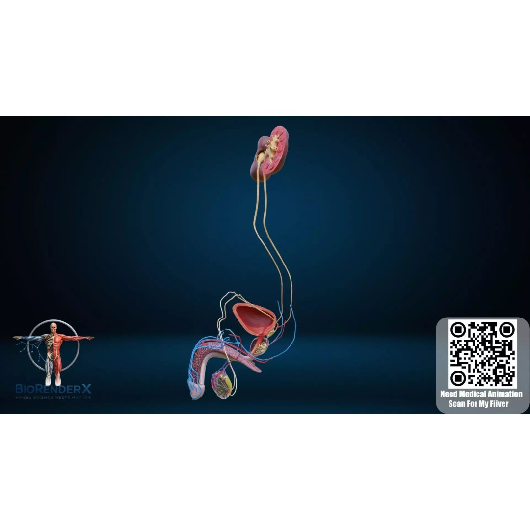 Complete Male Human Anatomy 3D Model – Low Poly Medical Visualization, FBX, Blender - View 12