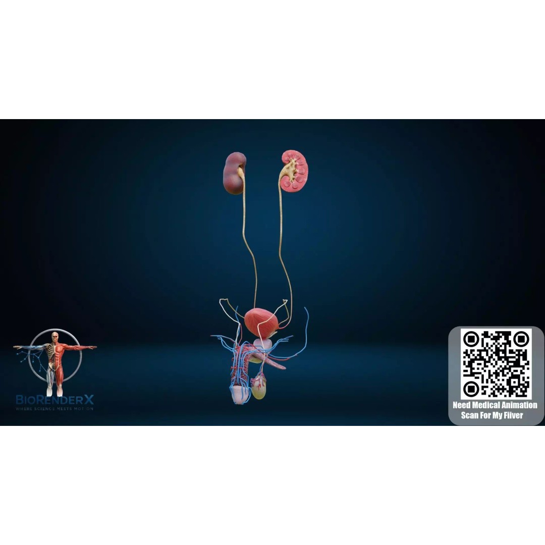 Complete Male Human Anatomy 3D Model – Low Poly Medical Visualization, FBX, Blender - View 15