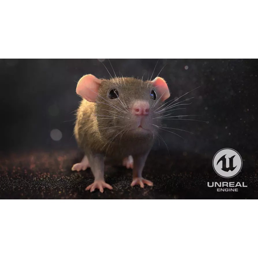 Mouse Rat - Low-Poly Game-Ready 3D Model - View 2