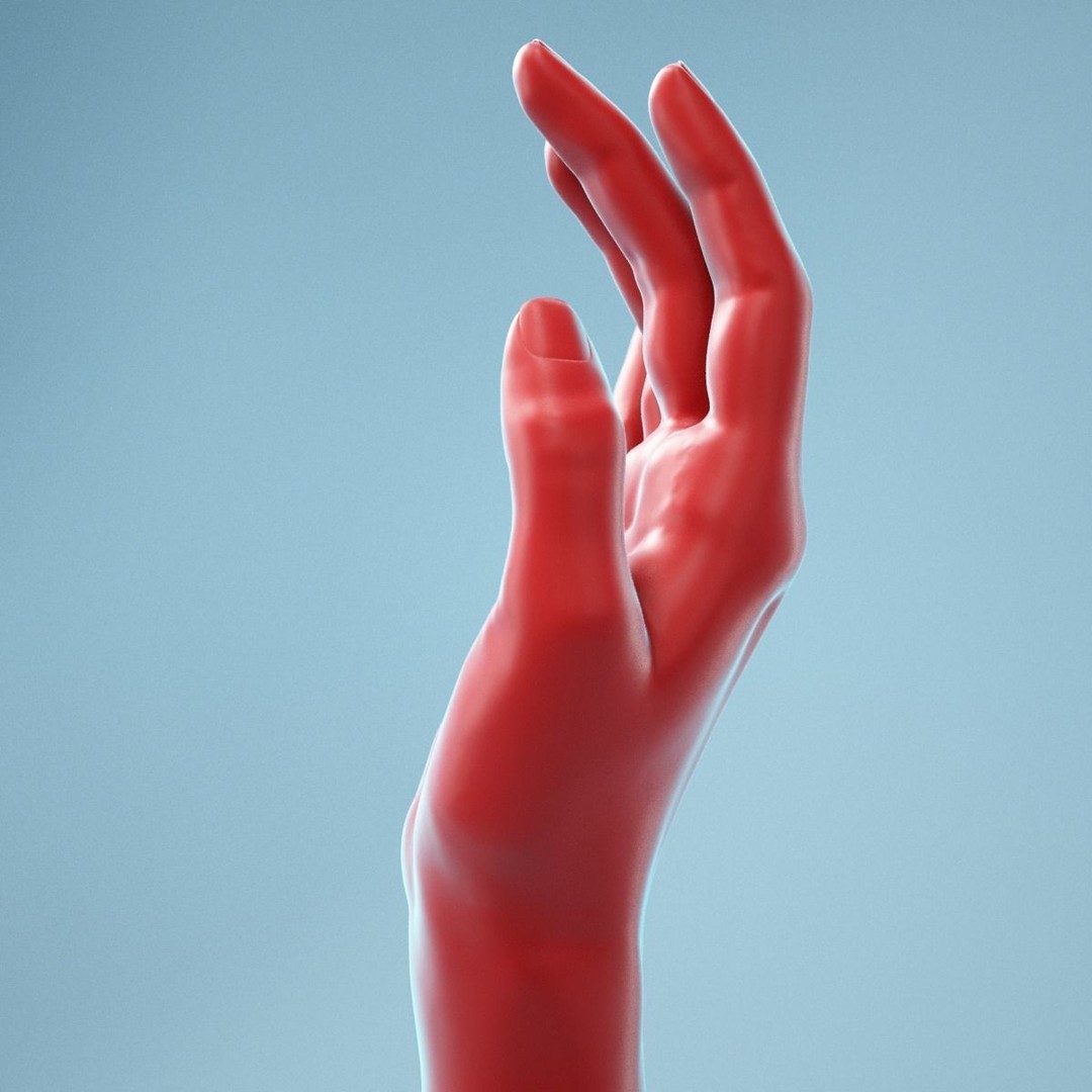 Realistic Hand 3D Model – Elegant Relaxed Pose, High Poly Formats - View 10