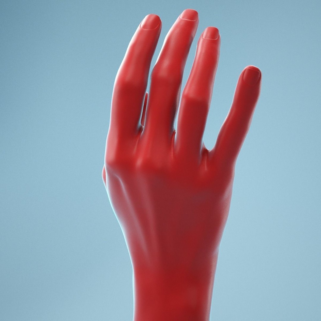 Realistic Hand 3D Model – Elegant Relaxed Pose, High Poly Formats - View 6
