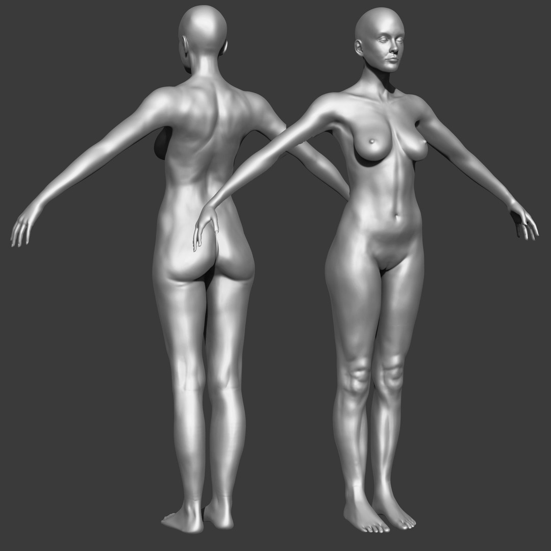 Full Body Anatomy 3D Model – Detailed Female & Male Anatomy, OBJ & FBX - View 79