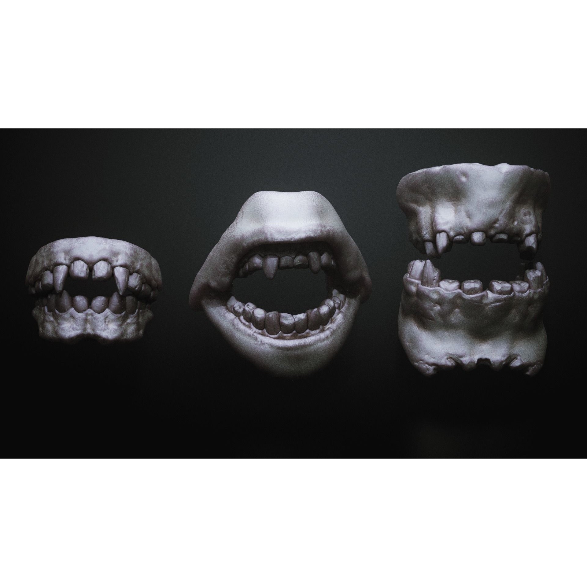 Monster Mouths - High-Poly 3D Model - View 19