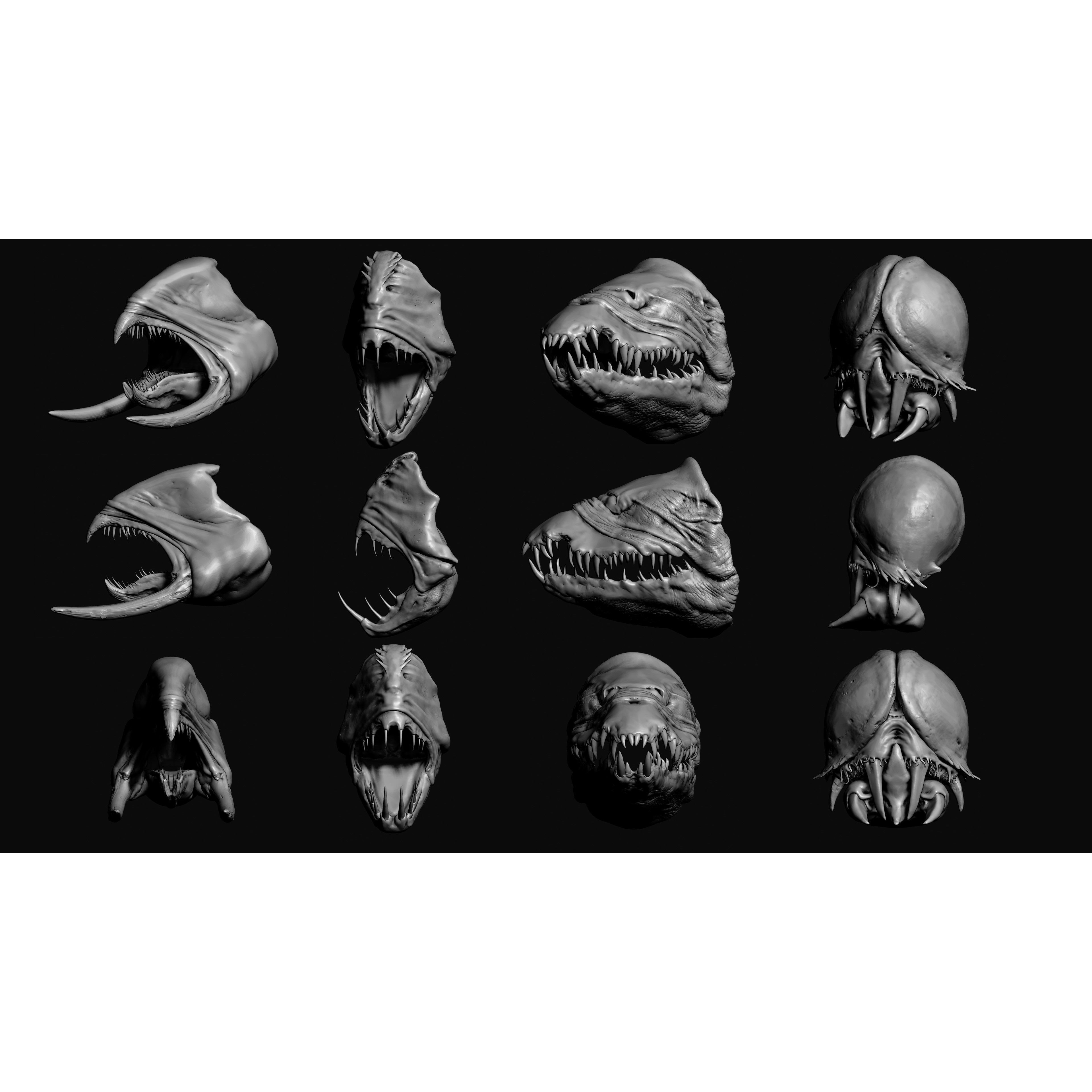 Monster Mouths - High-Poly 3D Model - View 22