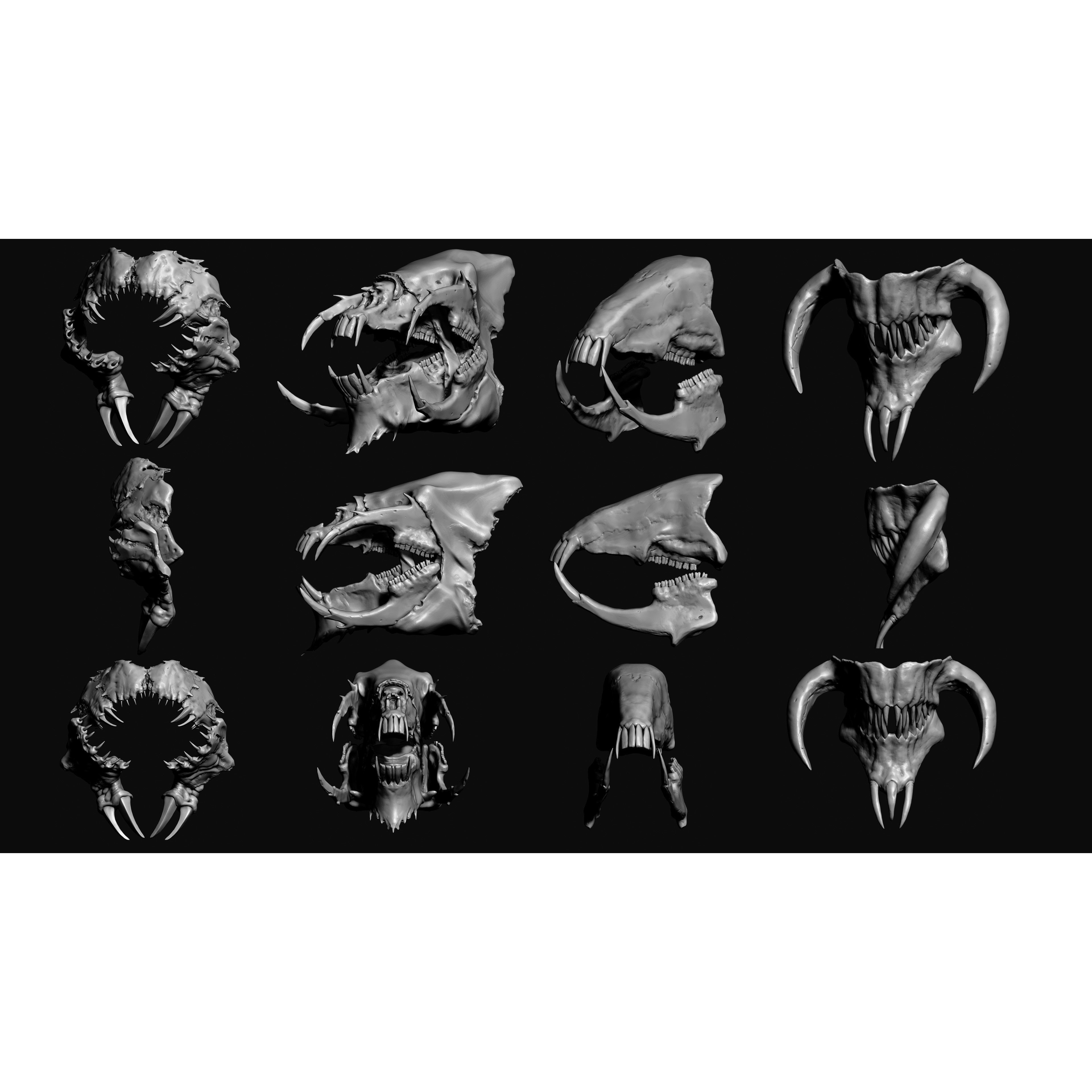 Monster Mouths - High-Poly 3D Model - View 23