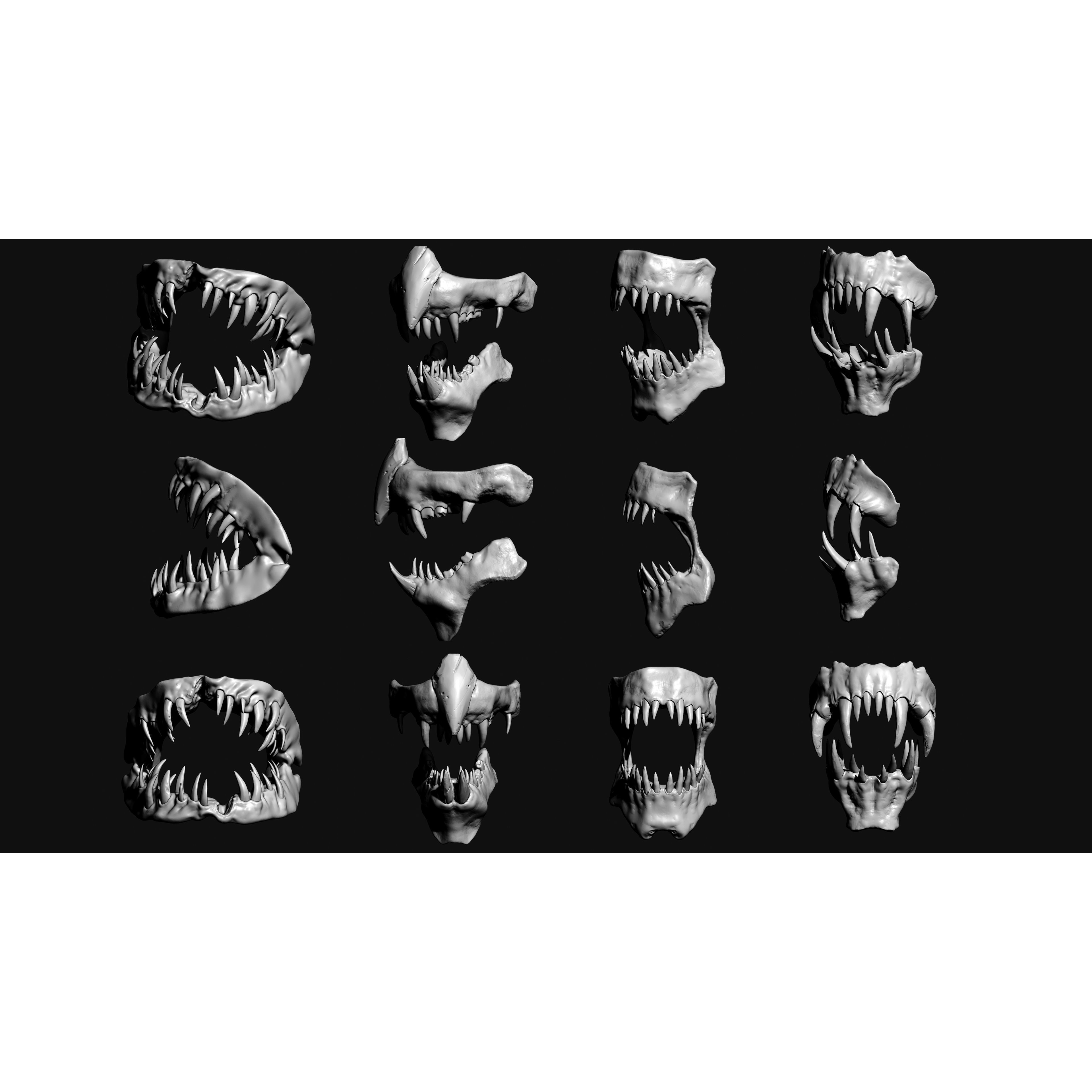 Monster Mouths - High-Poly 3D Model - View 26
