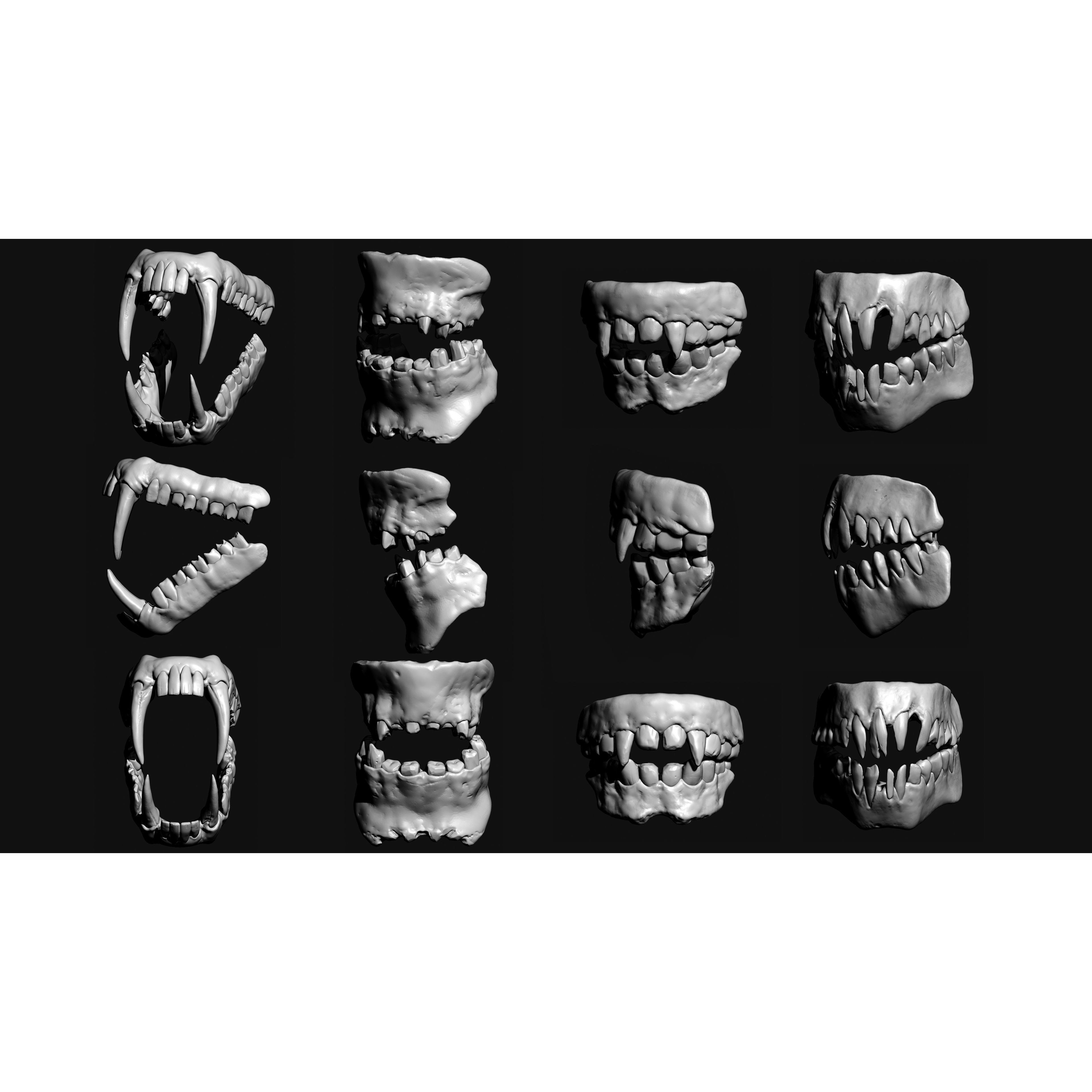 Monster Mouths - High-Poly 3D Model - View 27