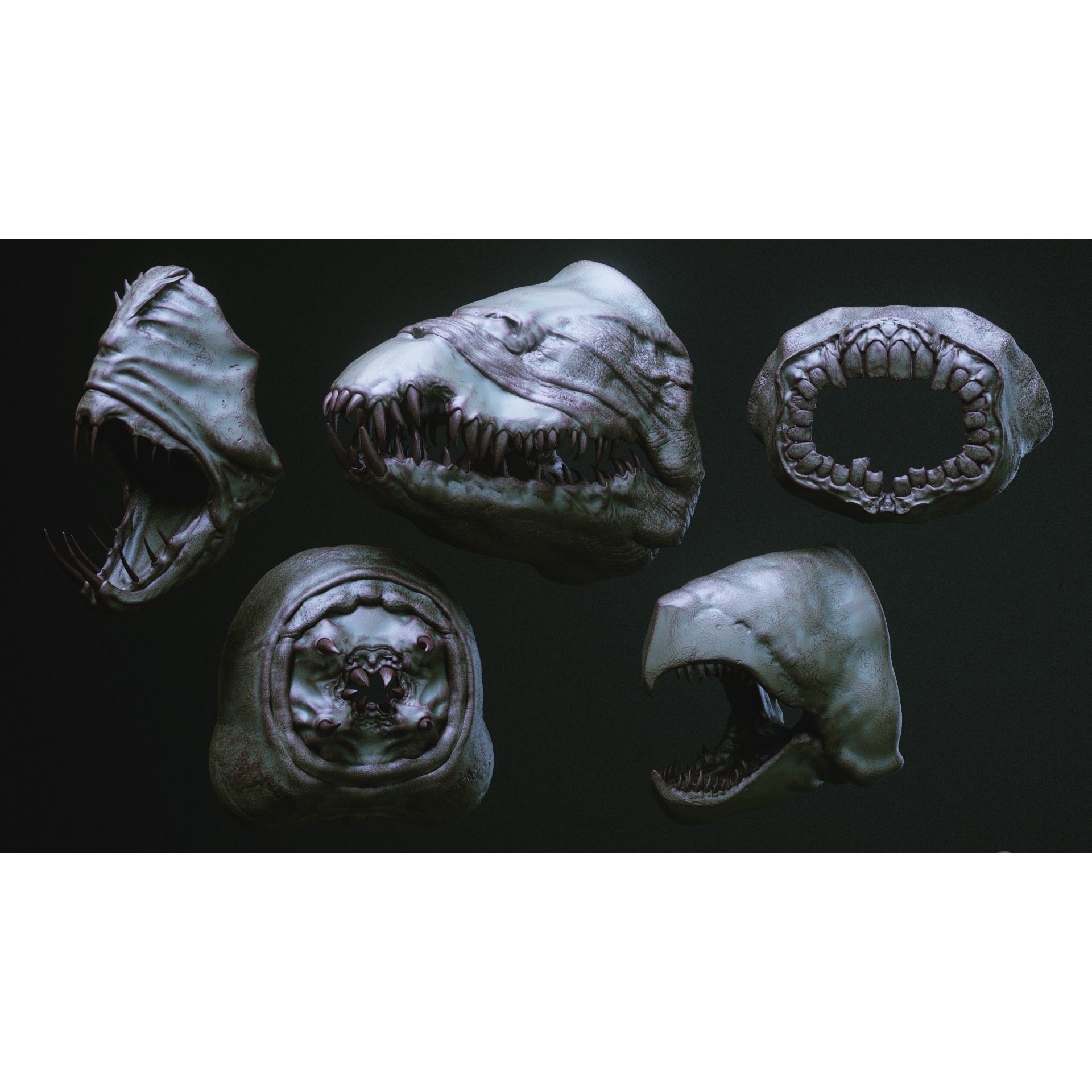 Monster Mouths - High-Poly 3D Model - View 30