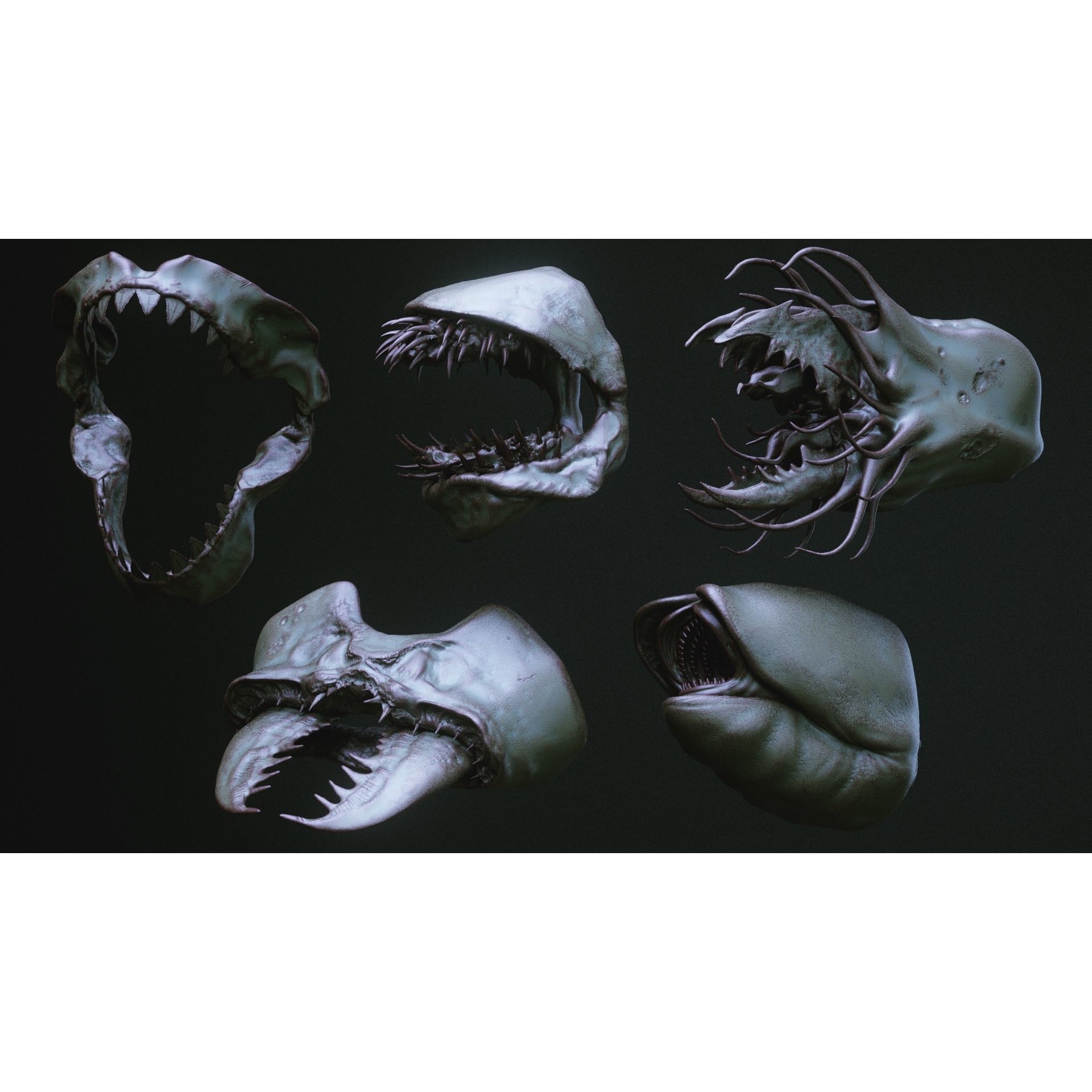 Monster Mouths - High-Poly 3D Model - View 31