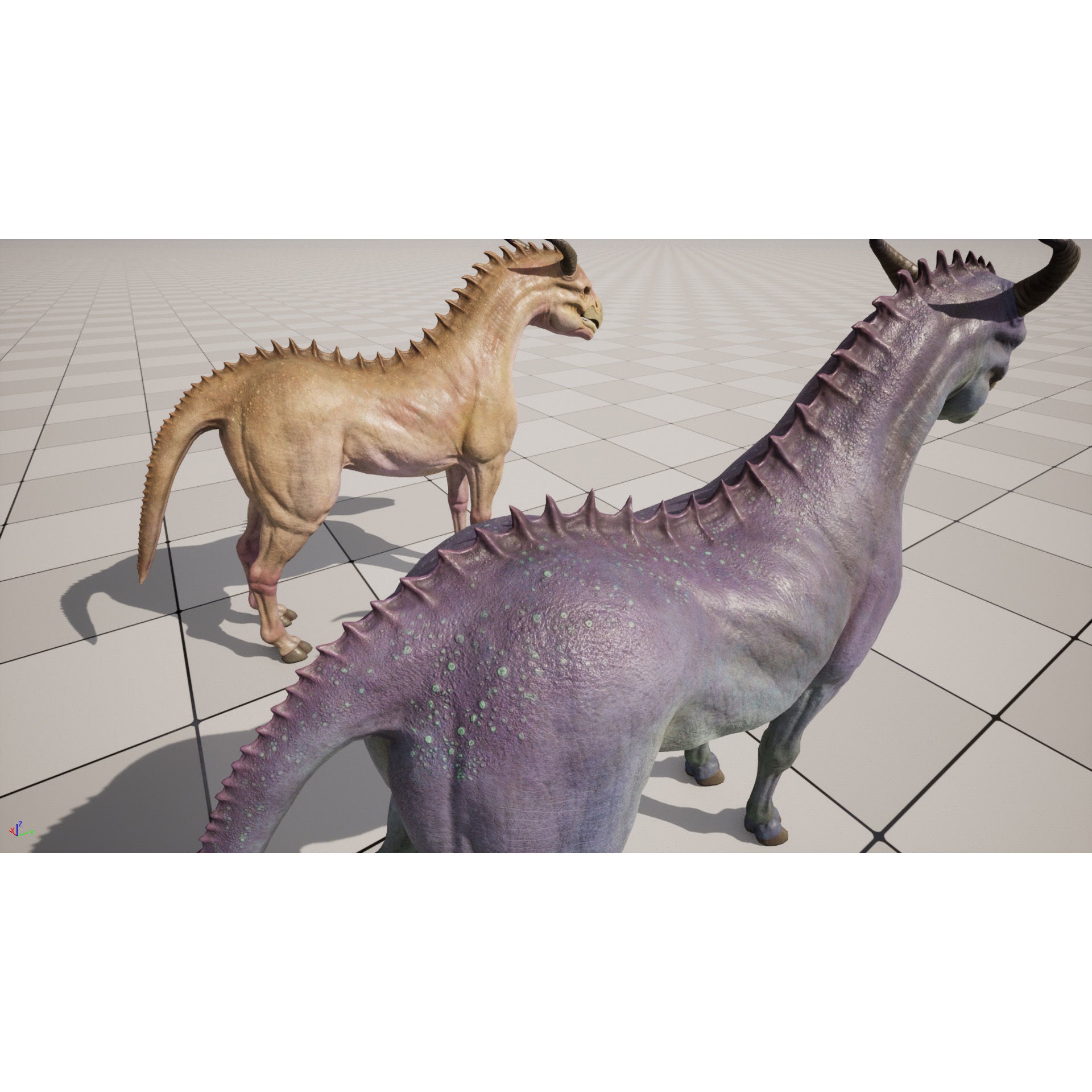 Horse Creature - Low-Poly Game-Ready 3D Model - View 16