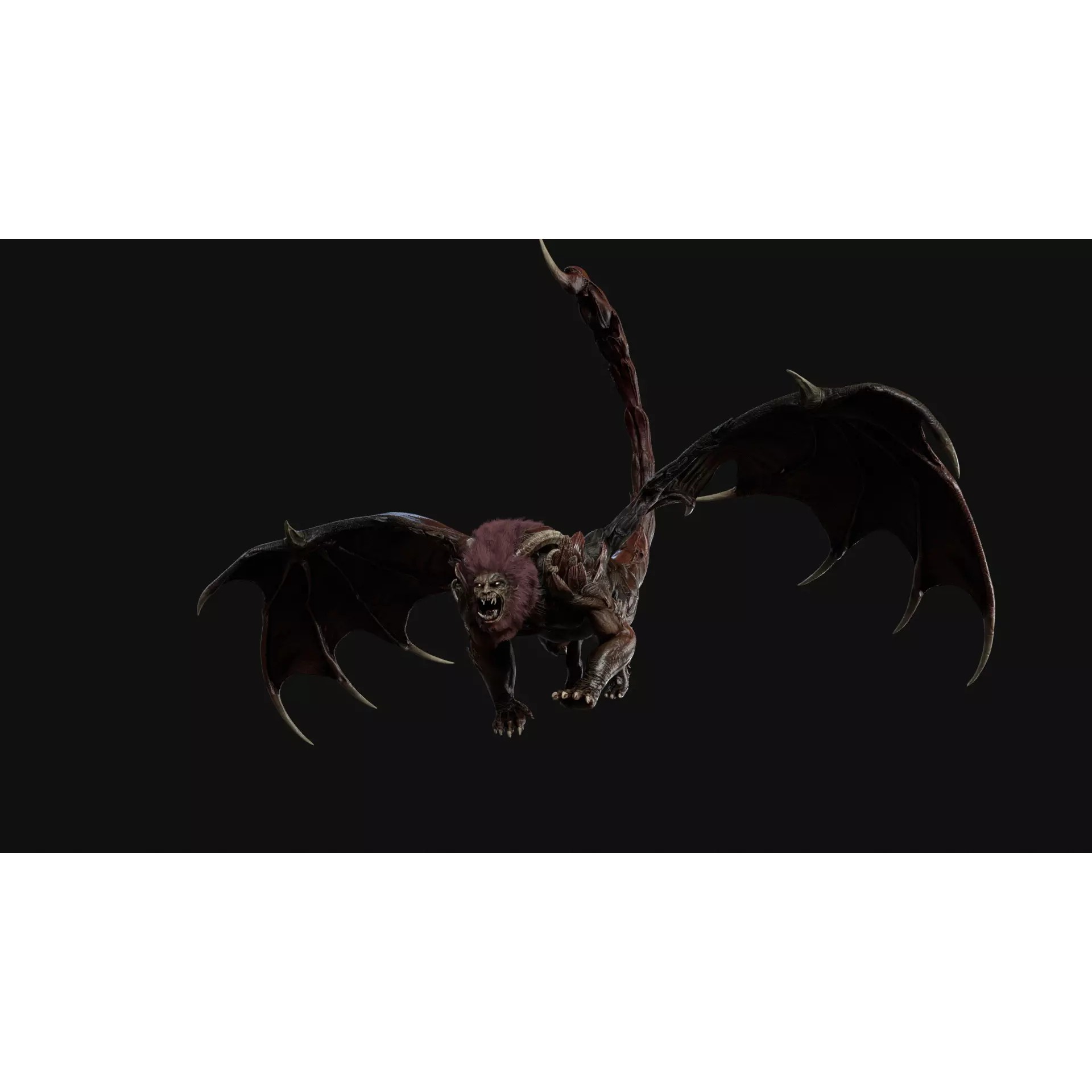 Manticore - Low-Poly Game-Ready 3D Model - View 12