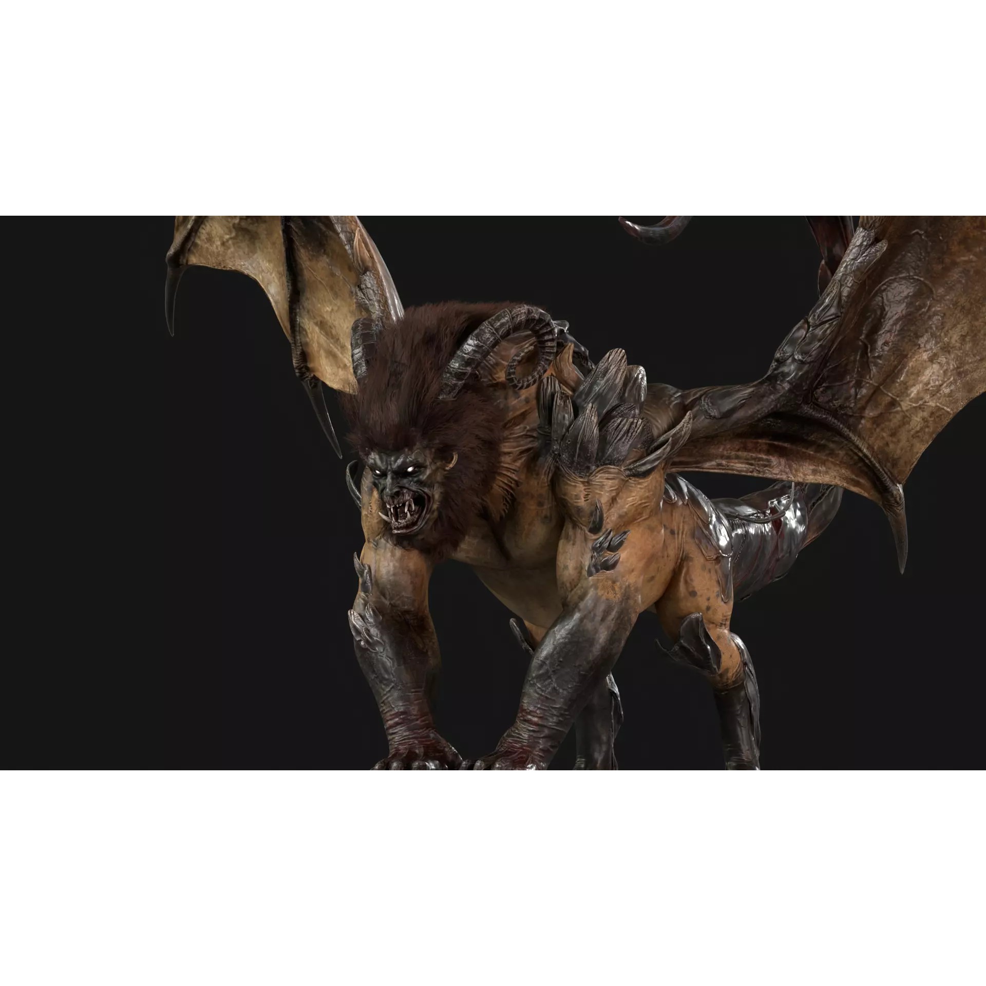 Manticore - Low-Poly Game-Ready 3D Model - View 15